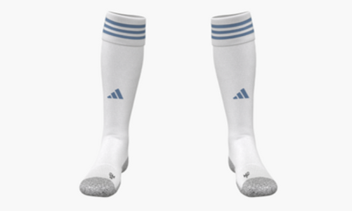 Adidas Adisock White/Light Blue | ONE Sports Warehouse