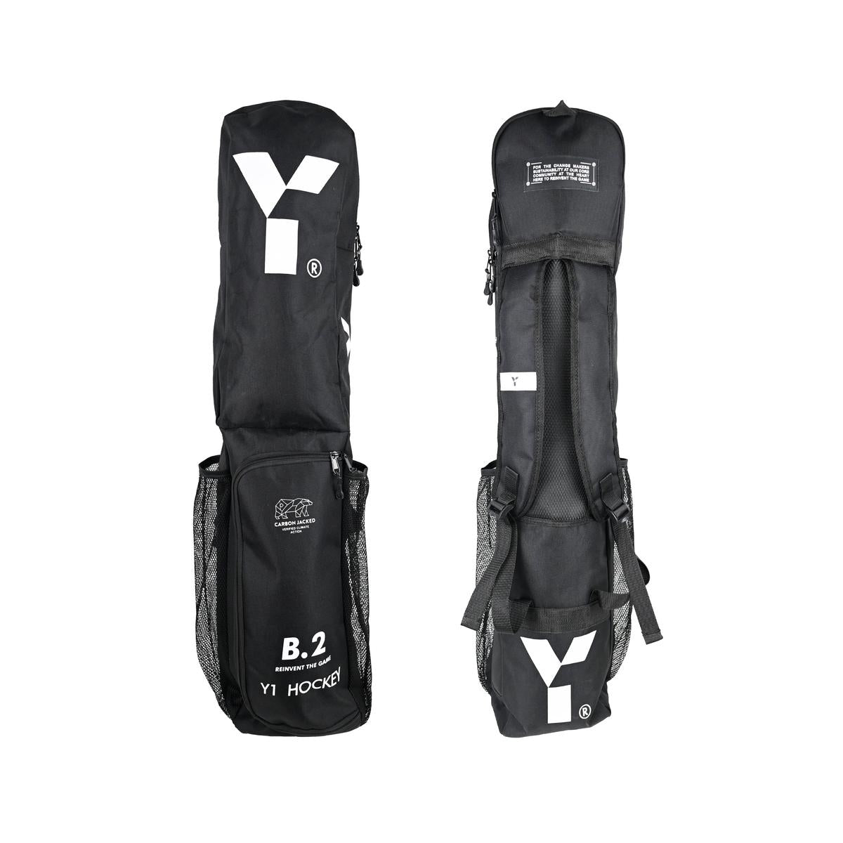 Y1 B.2 Hockey Stick Bag Black/White 25/26 | ONE Sports Warehouse