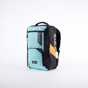 Grays G100 Hockey Backpack Black/Aqua - one sports warehouse