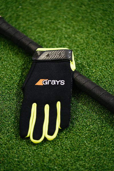 Grays G500 Gel Gloves Black/Fluo Yellow-ONE Sports Warehouse