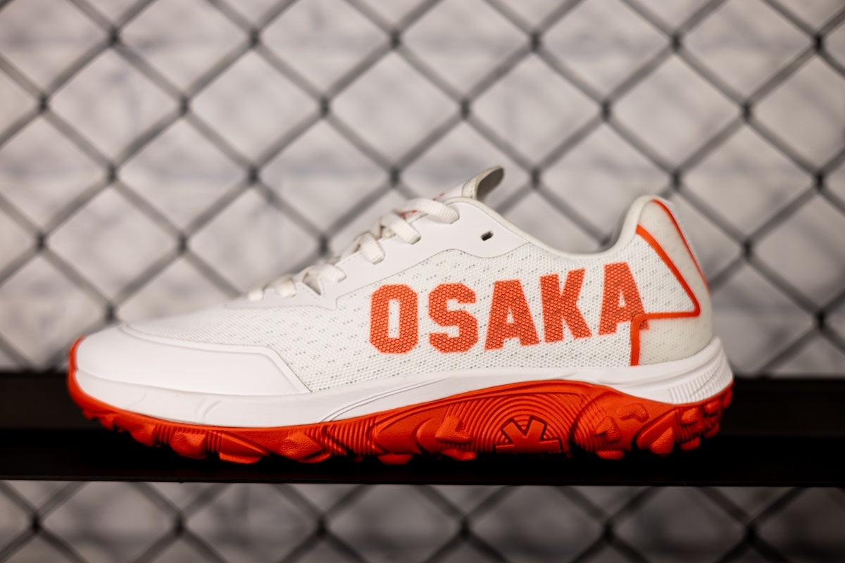 Osaka KAI MK1 Pro Tour White/Neon Flare Hockey Shoe 25/26 | ONE Sports Warehouse