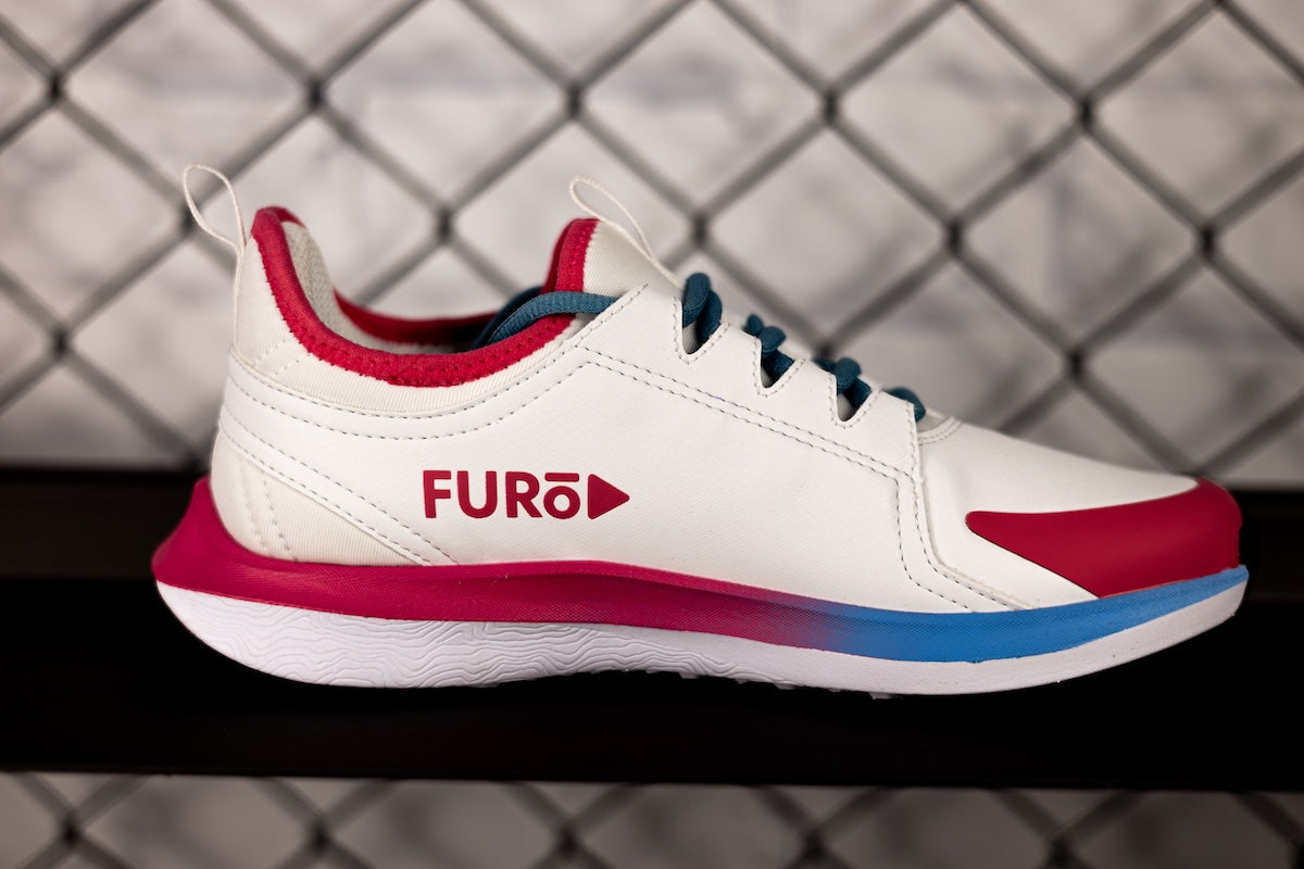 Osaka Furo Play White/Retro Blue/Raspberry Hockey Shoe 25/26 | ONE Sports Warehouse