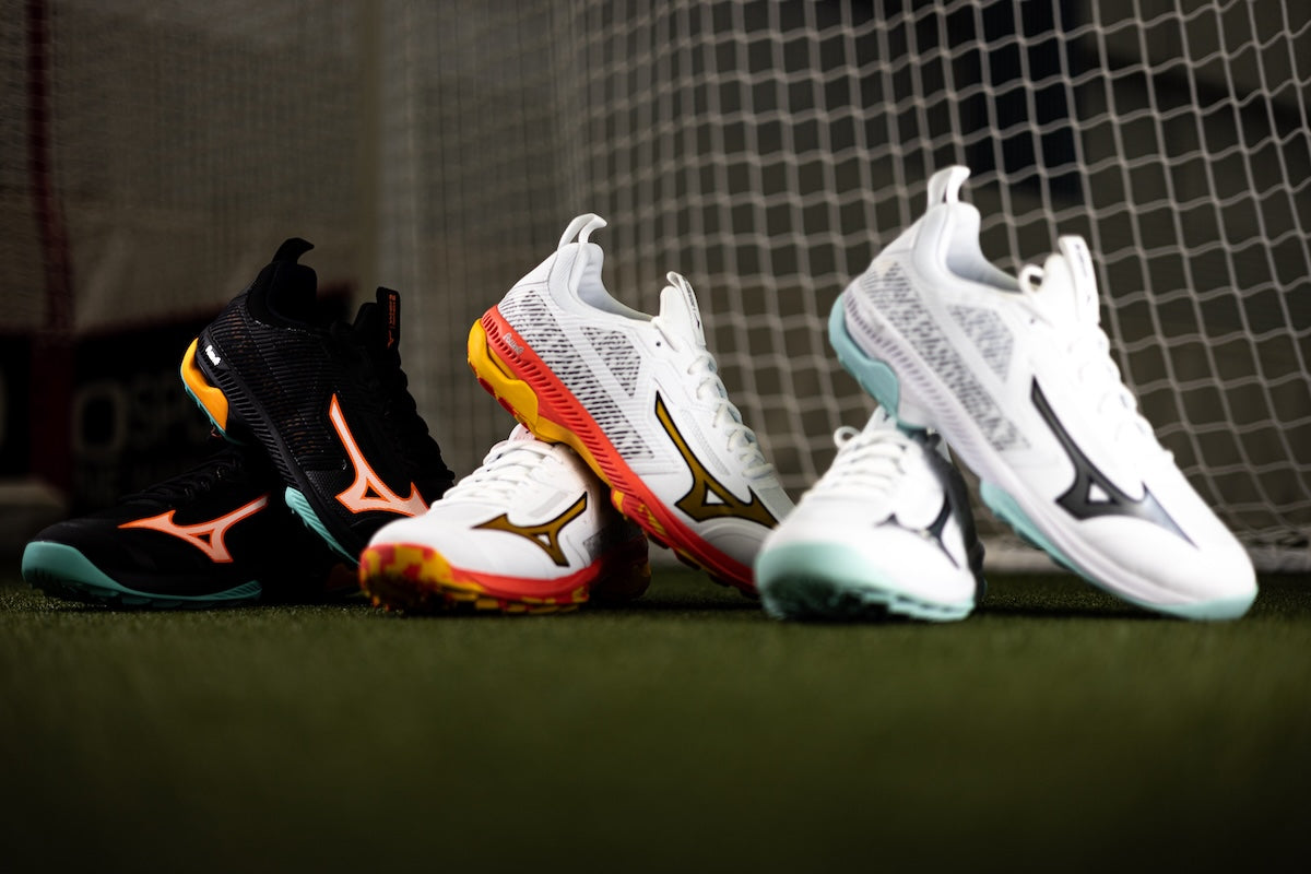 Mizuno Wave Panthera 2 Hockey Shoes Black/Tangelo/Ice Green 25/26 | ONE Sports Warehouse