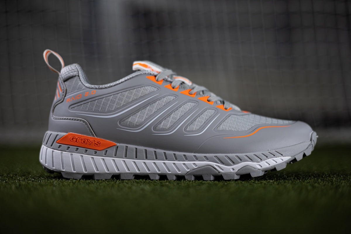 Grays Raid 2.0 Hockey Shoes Grey 25/26 | ONE Sports Warehouse