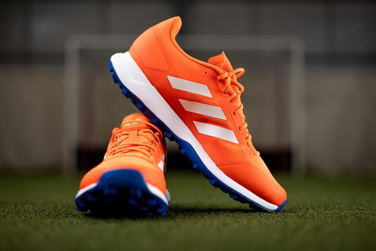 Adidas Zone Dox 2.2S Orange Hockey Shoes 25/26 | ONE Sports Warehouse