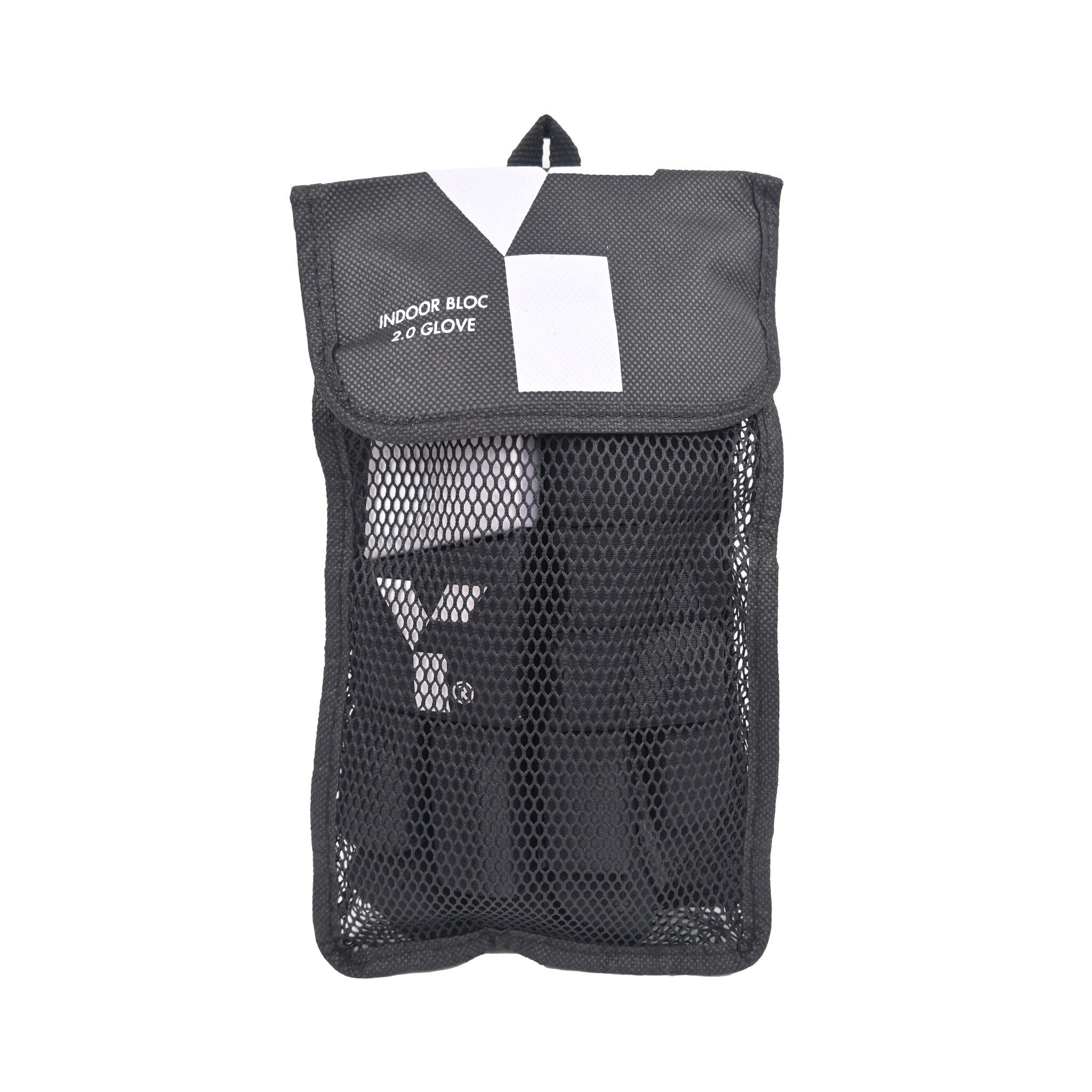 Indoor Bloc Glove (Black/White) — Back View | ONE Sports Warehouse