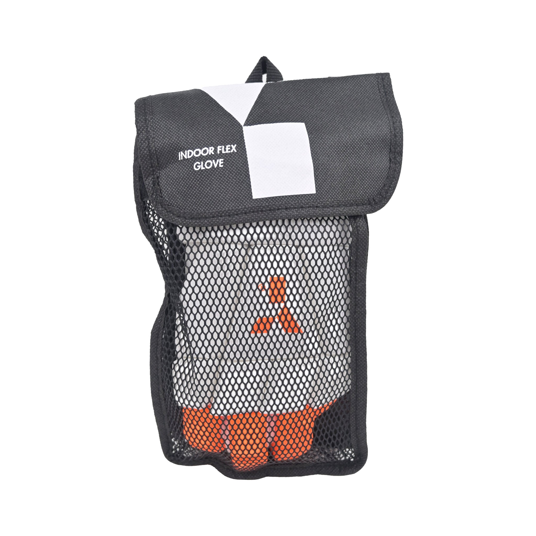 Indoor Flex Glove (White/Orange) — Back View | ONE Sports Warehouse