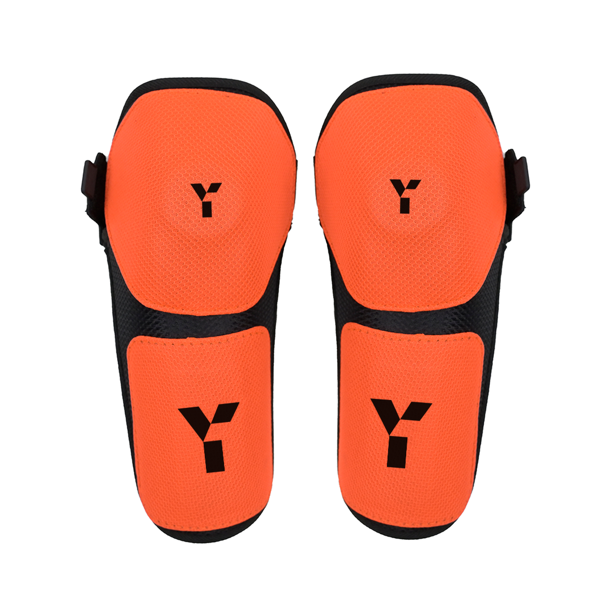 Y1 PCD Knee Protectors - Black/Orange (One Size) 25/26 | ONE Sports Warehouse