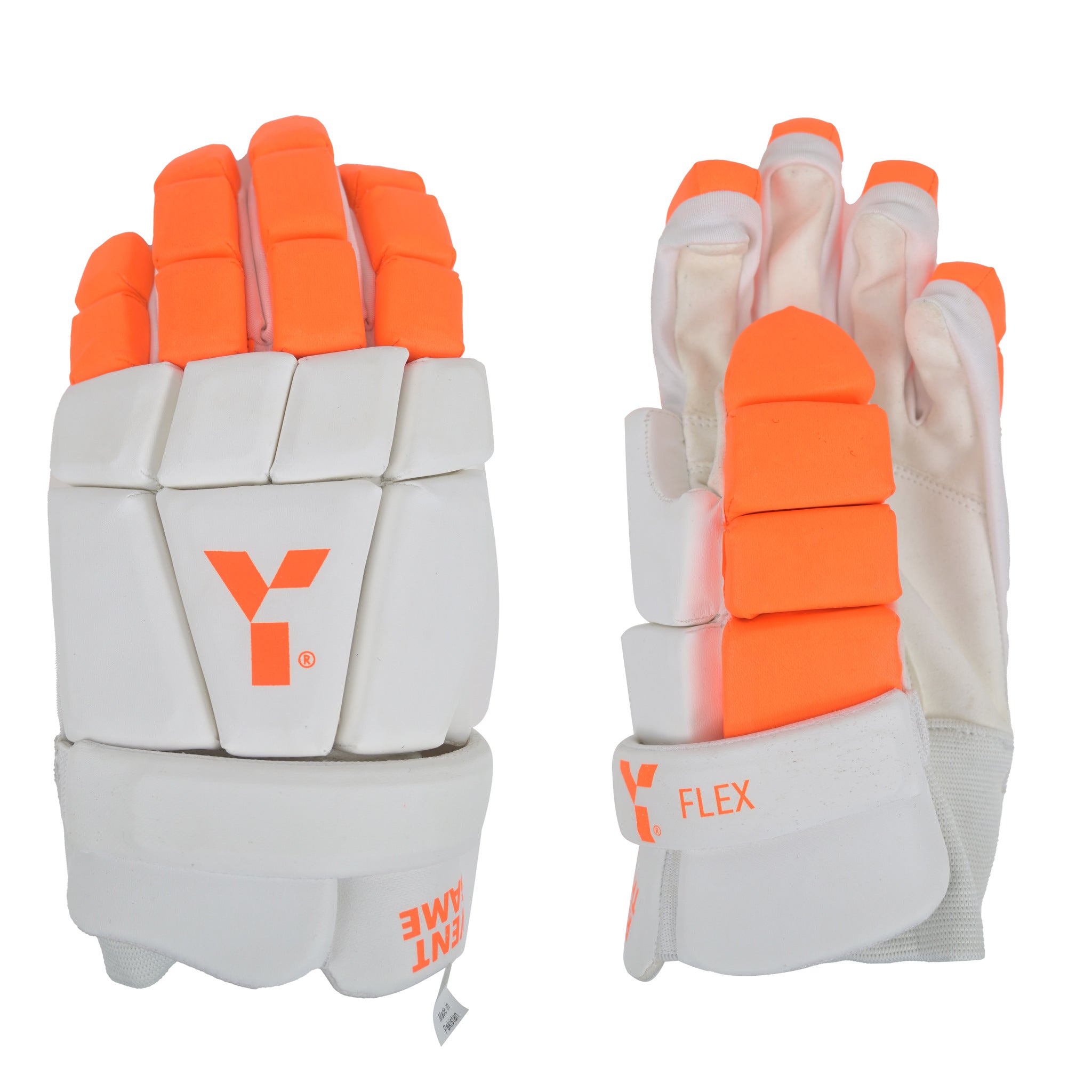 Indoor Flex Glove (White/Orange) — Main | ONE Sports Warehouse