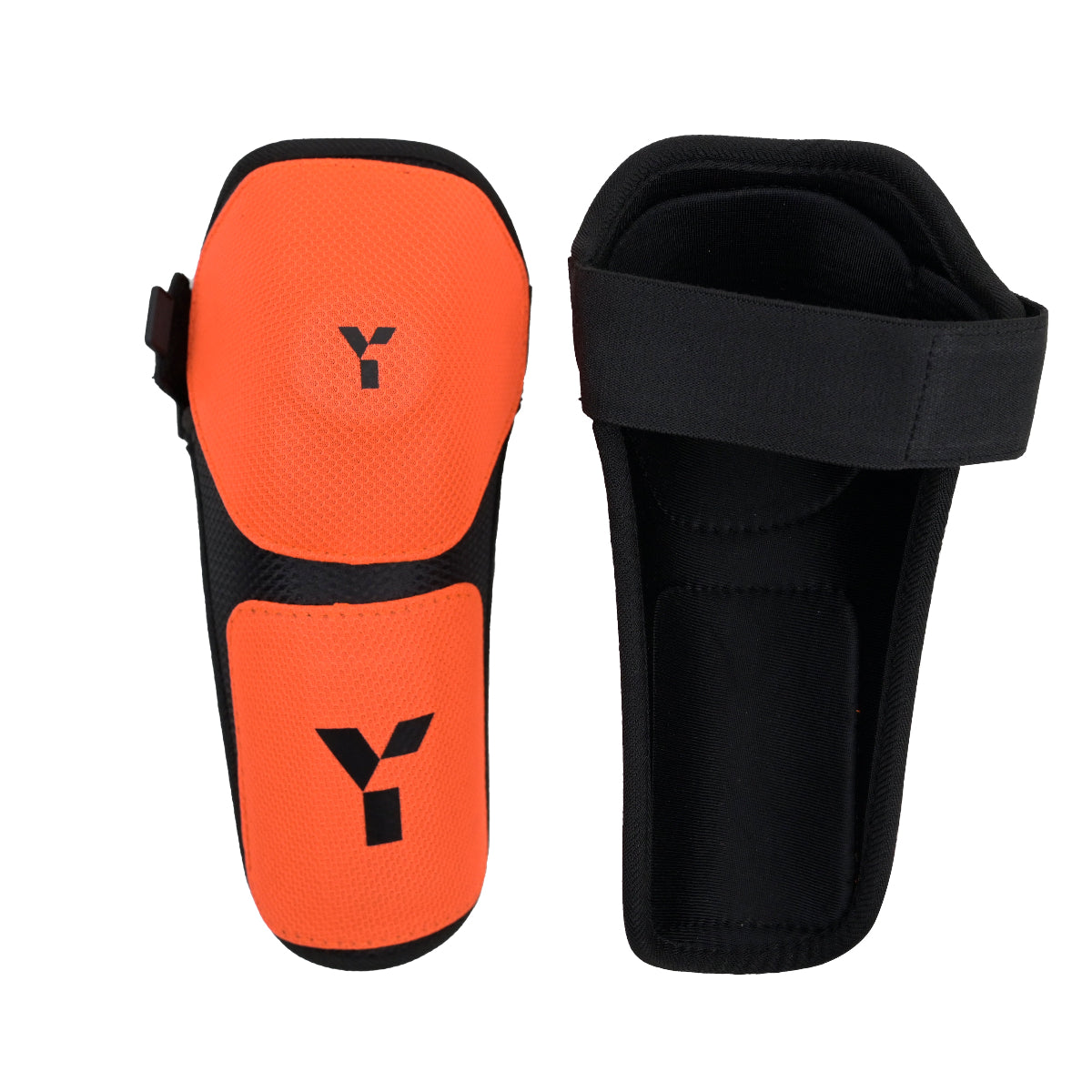 Y1 PCD Knee Protectors - Black/Orange (One Size) 25/26 | ONE Sports Warehouse