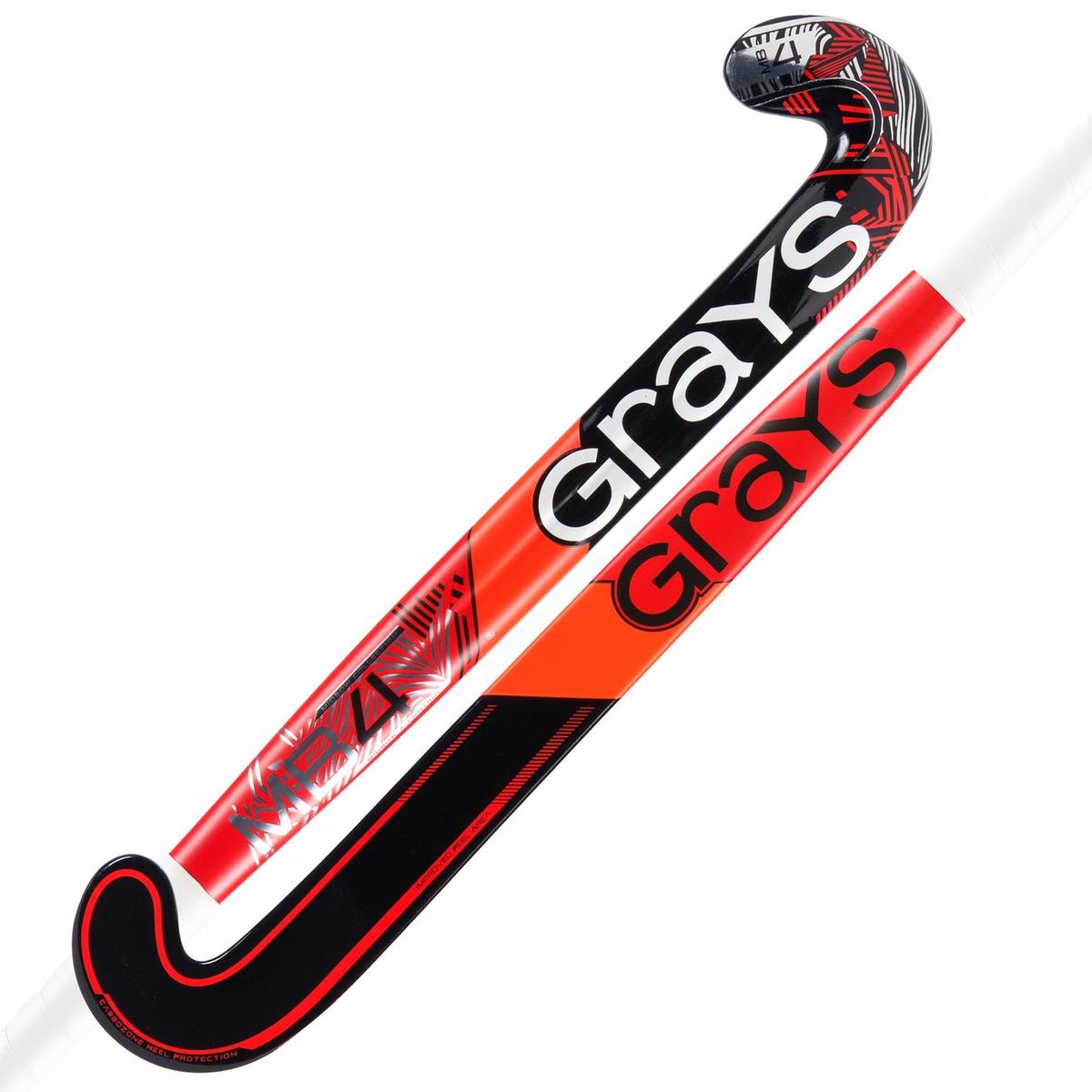 Grays MB4 Black/Red Hockey Stick 25/26 | ONE Sports Warehouse