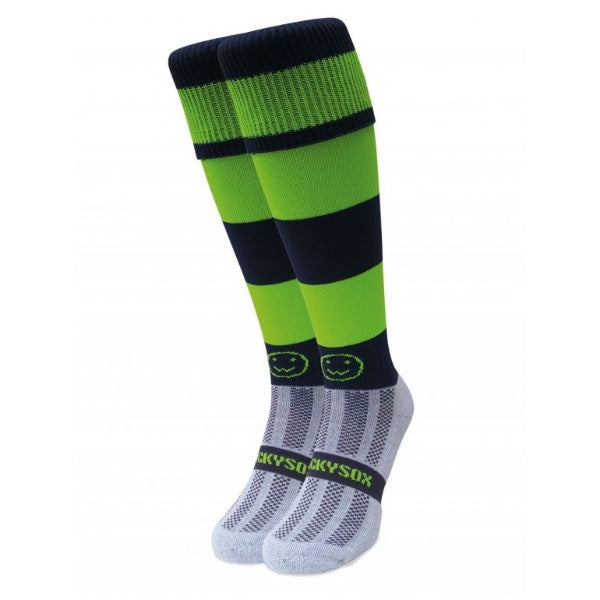 Wacky Sox Classic Navy/Lime | ONE Sports Warehouse