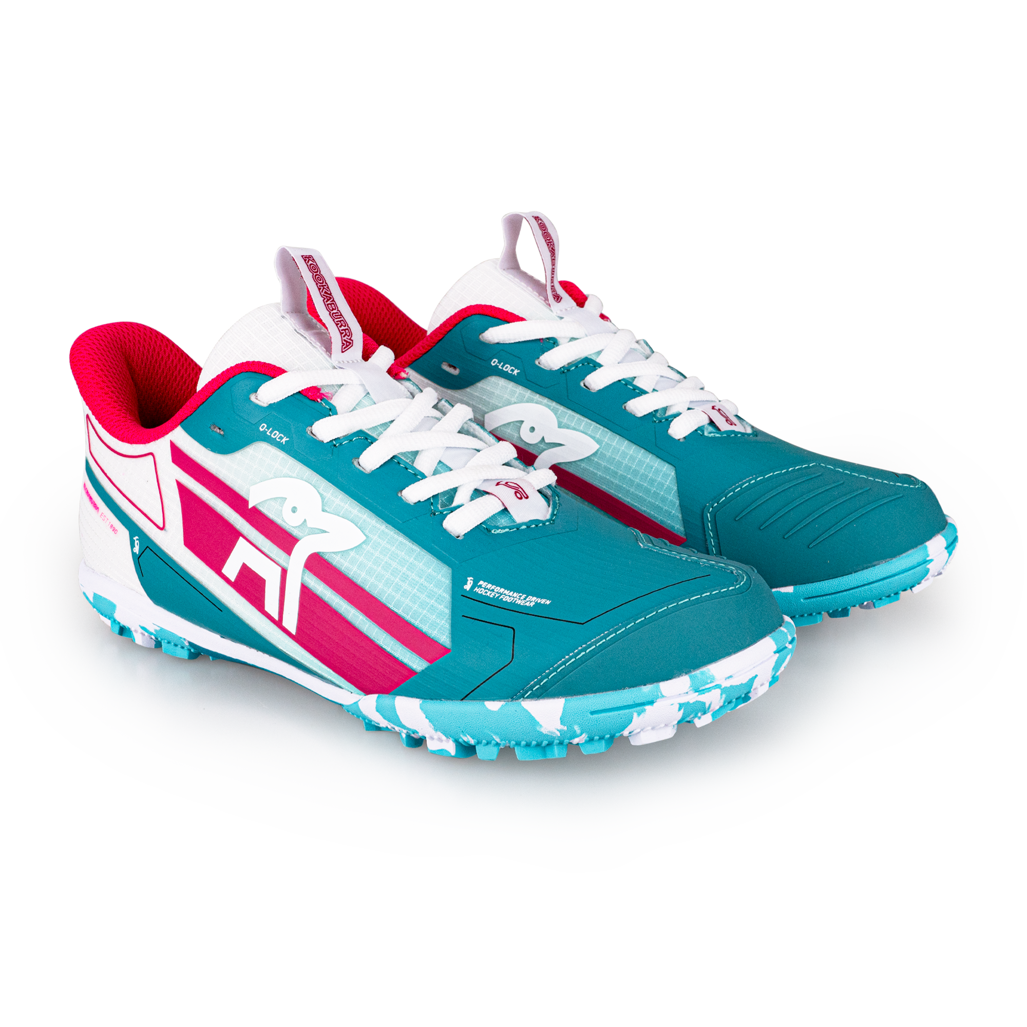 Kookaburra Orbit Hockey Shoes Mint/Pink 25/26 | ONE Sports Warehouse