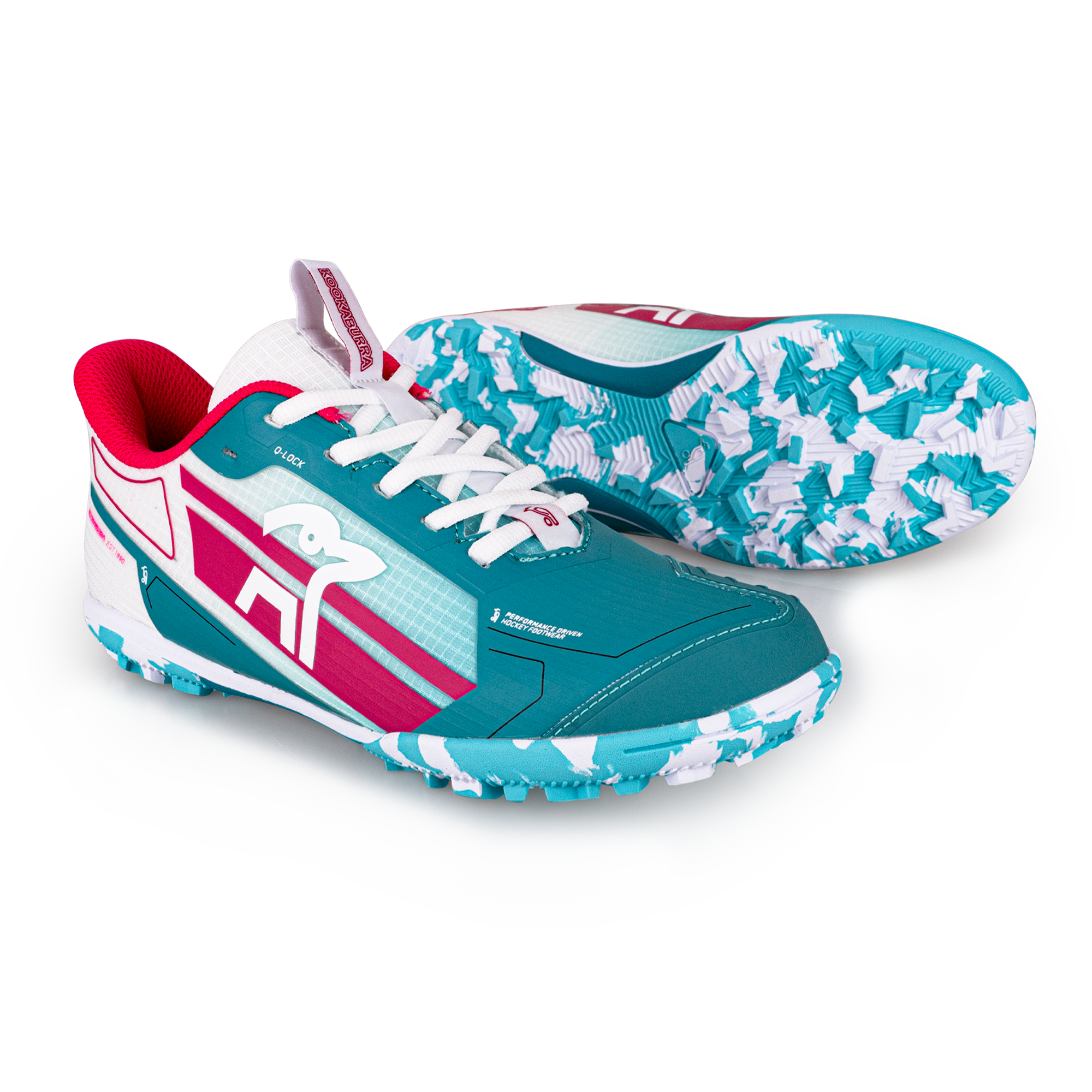 Kookaburra Orbit Hockey Shoes Mint/Pink 25/26 | ONE Sports Warehouse