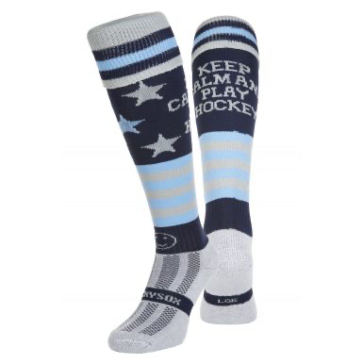 Wacky Sox Keep Calm and Play Hockey Blue | ONE Sports Warehouse