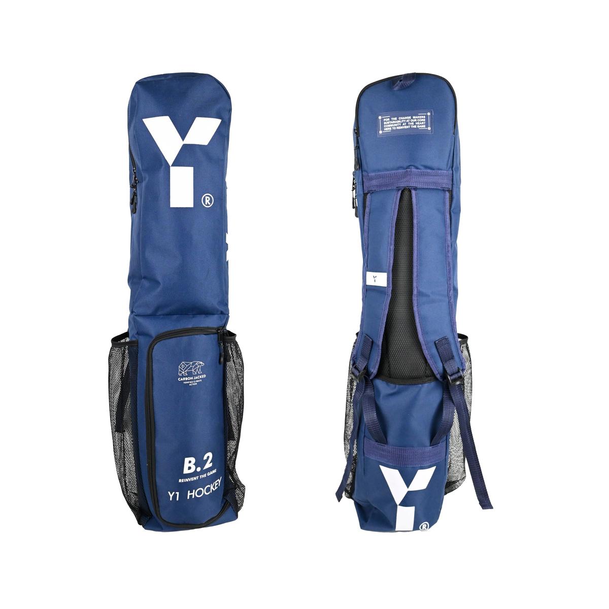 Y1 B.2 Hockey Stick Bag Navy/White 25/26 | ONE Sports Warehouse
