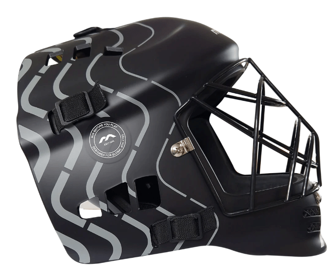 Mercian Genesis 3 Junior Helmet Black/Silver - ONE Sports Warehouse