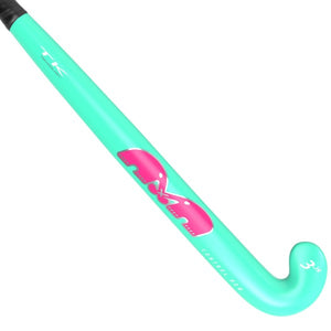 TK 3 Control Bow Junior Hockey Stick Aqua