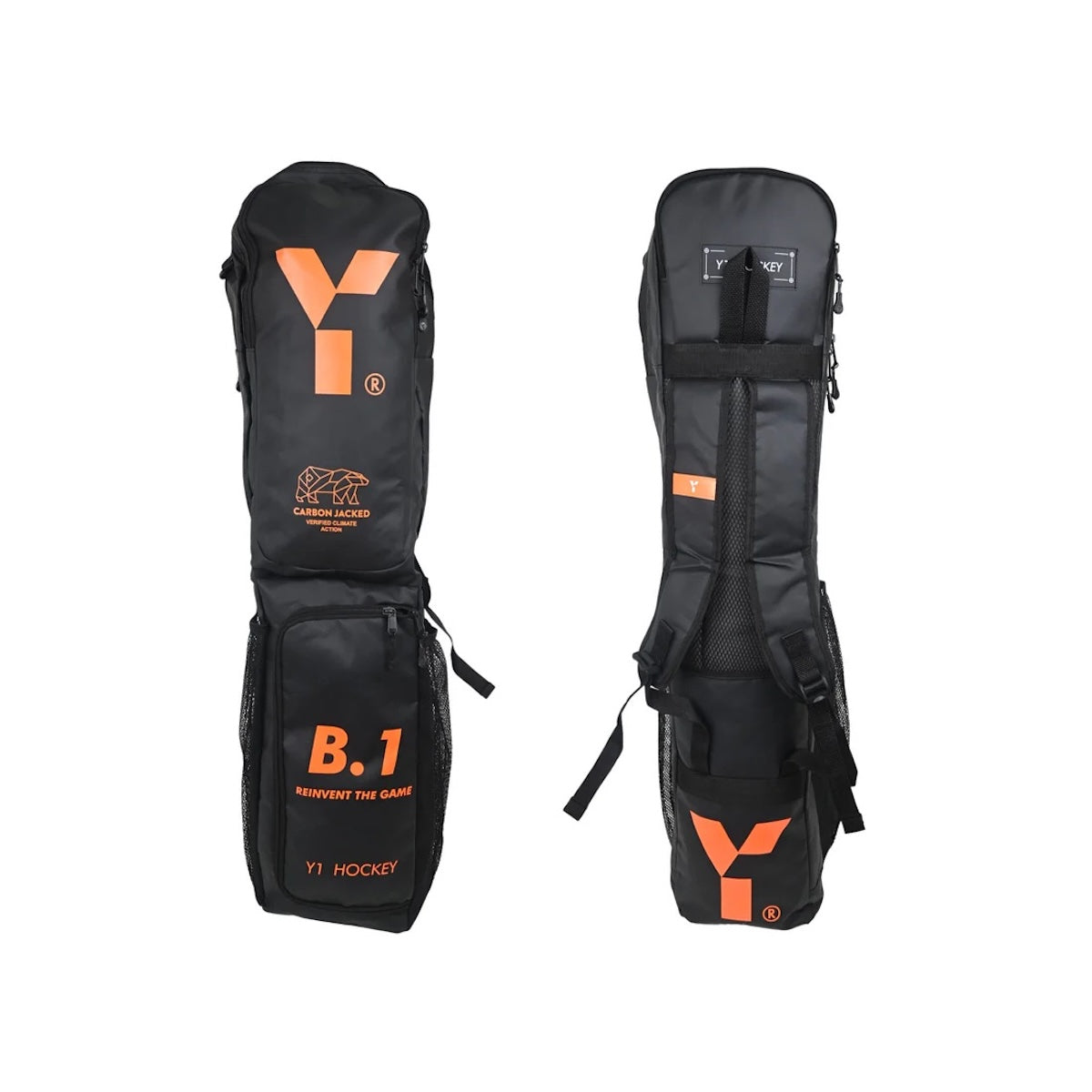 Y1 B.1 Hockey Stick Bag Black/Orange 25/26 | ONE Sports Warehouse
