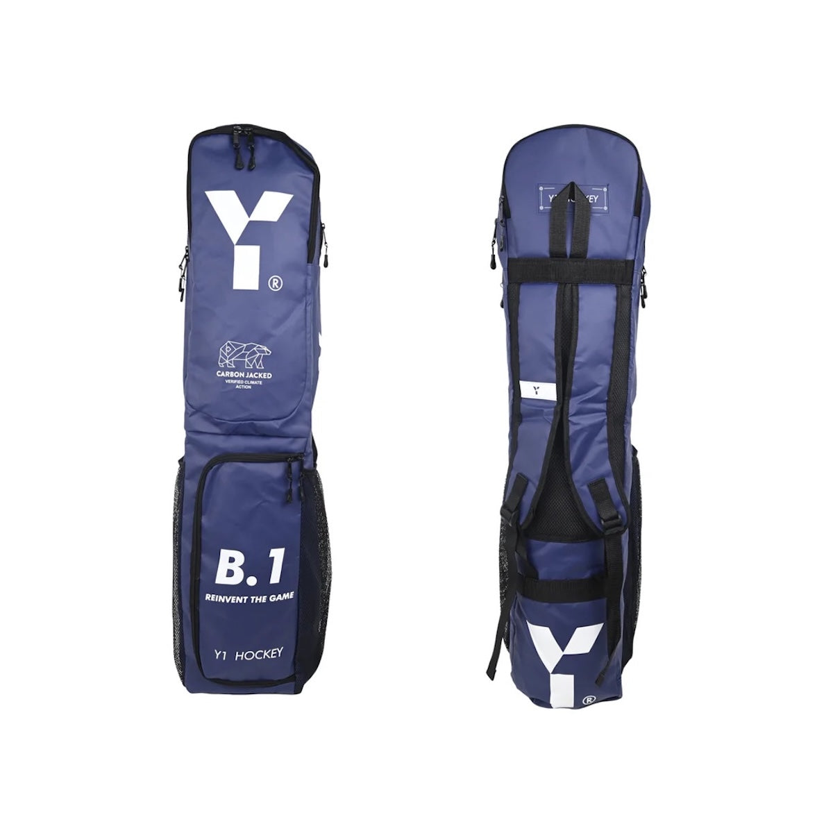 Y1 B.1 Hockey Stick Bag Navy/White 25/26 | ONE Sports Warehouse