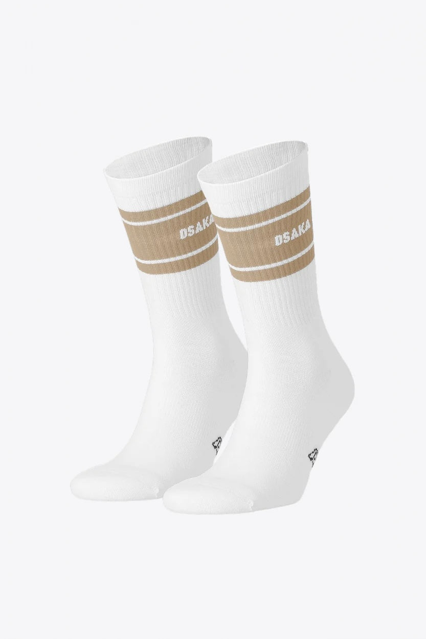 Osaka Colourway Socks Duo Pack Beige 25/26 | ONE Sports Warehouse