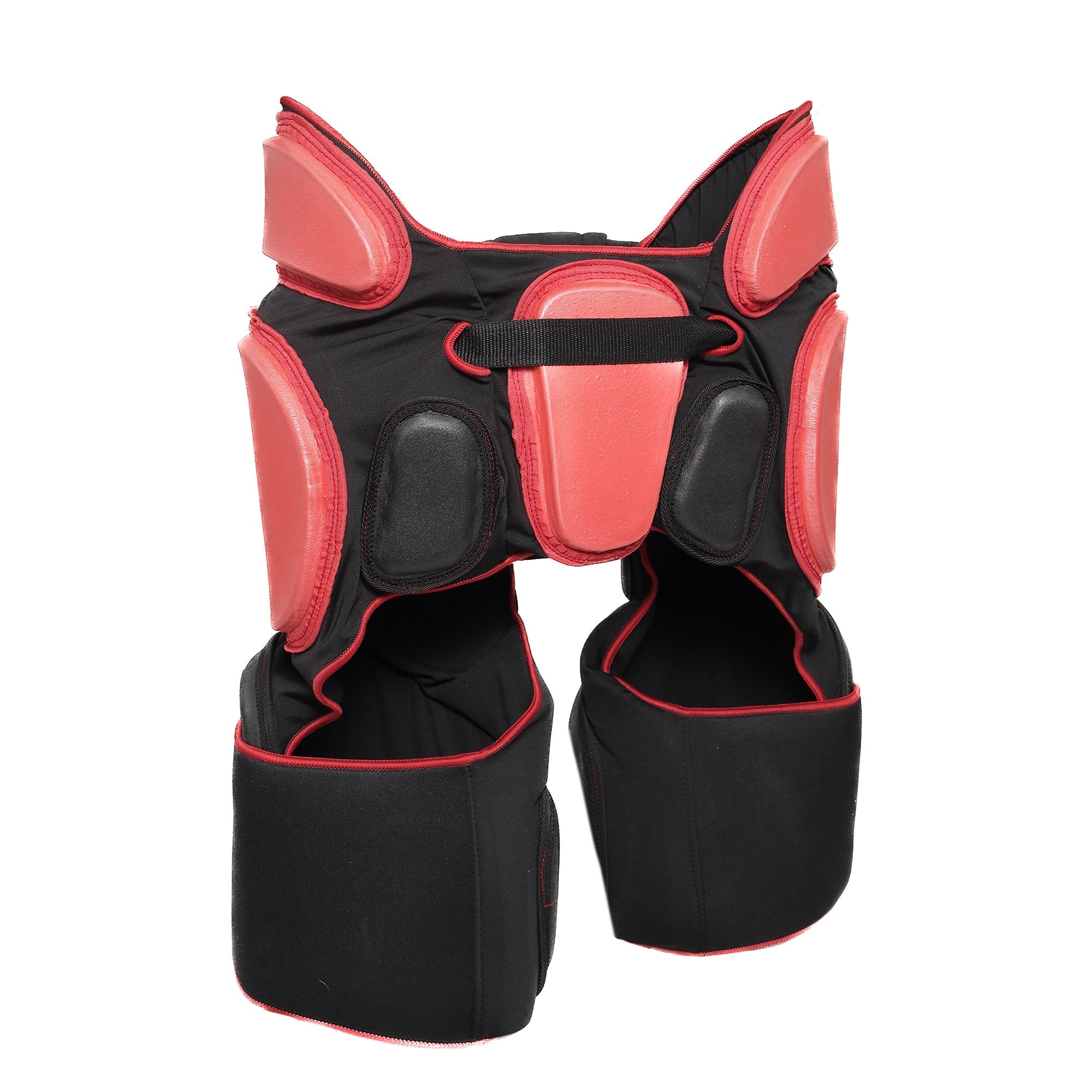 Mercian Evolution 1 Goalkeeping Girdle with Overshorts Black/Red - rear view (1)