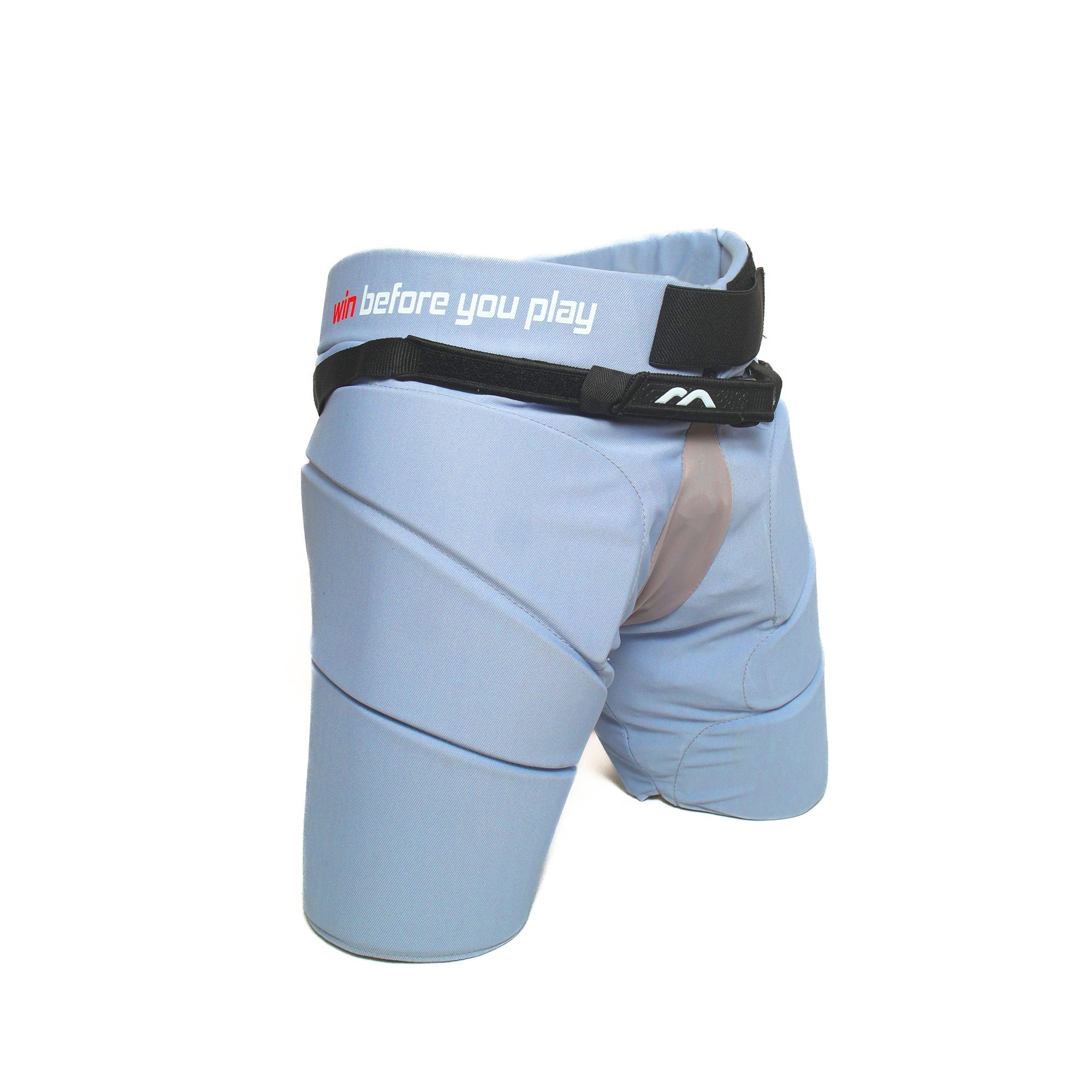 Mercian Genesis 3 Junior Goalkeeping Shorts Silver Grey - angled view (1)