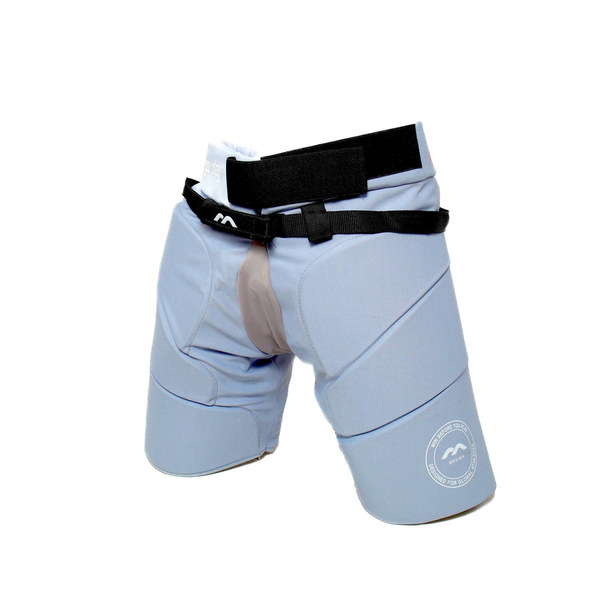 Mercian Genesis 3 Junior Goalkeeping Shorts Silver Grey - angled view (2)