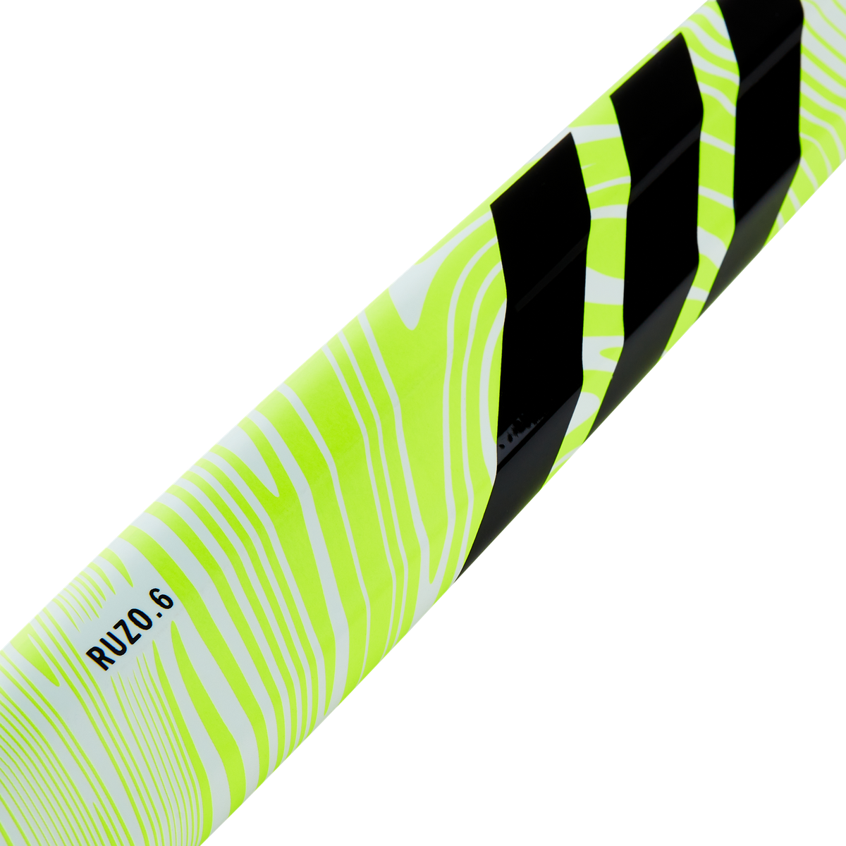 Adidas Ruzo .6 Metallic Grey/Lucid Lemon Junior Hockey Stick 25/26 | ONE Sports Warehouse