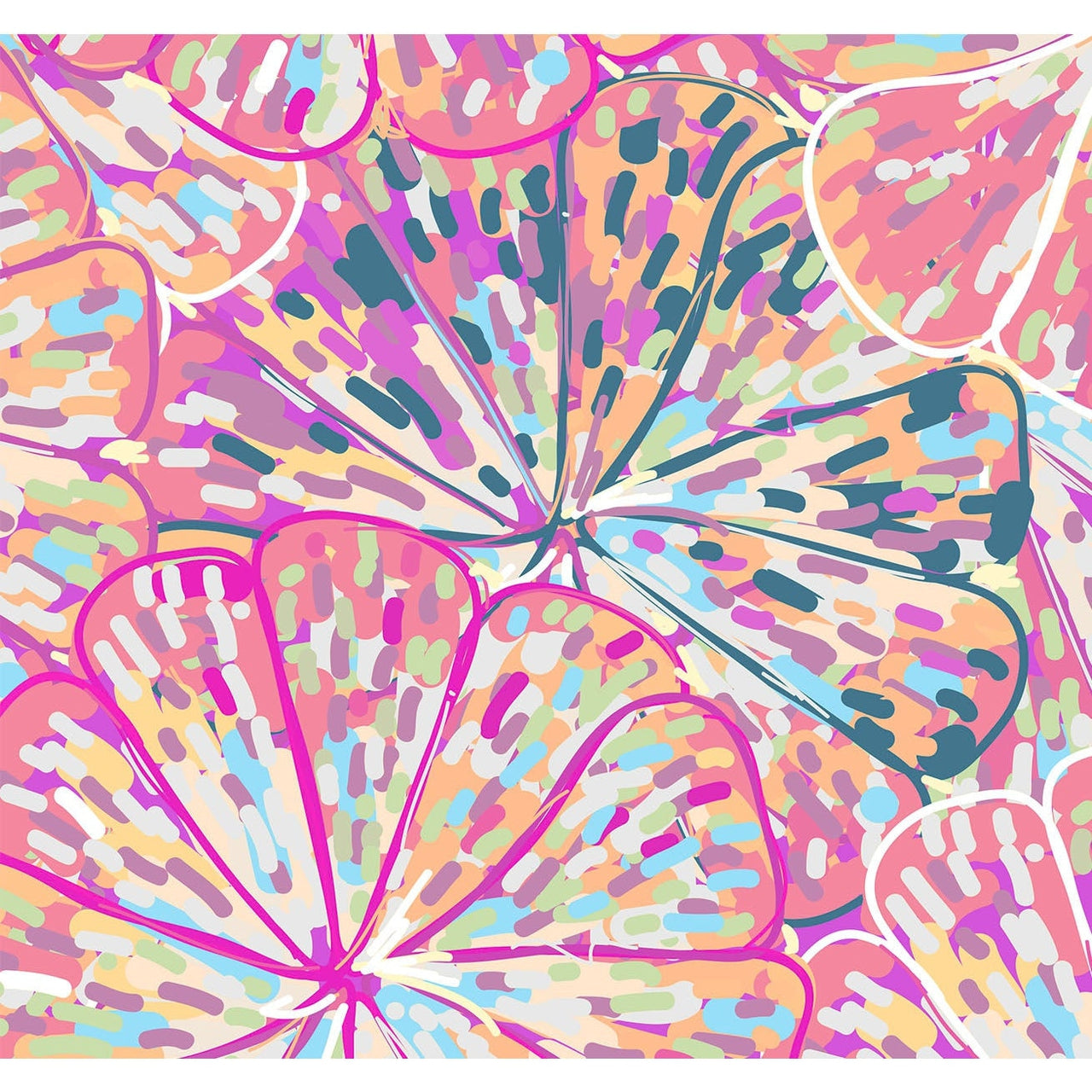 Hocsocx Citrus Pink Blossom Leg Sleeves