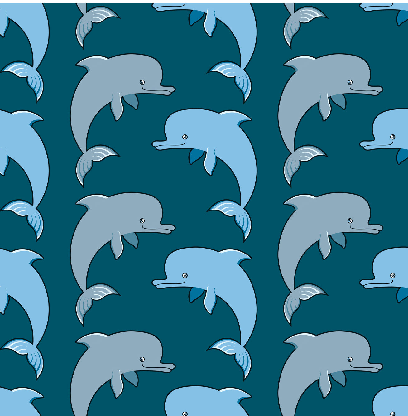 Hocsocx Dolphin Pod Leg Sleeves - pattern detail