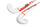 Mercian Genesis FG100 Junior Hockey Stick 25/26 White/Red | ONE Sports Warehouse