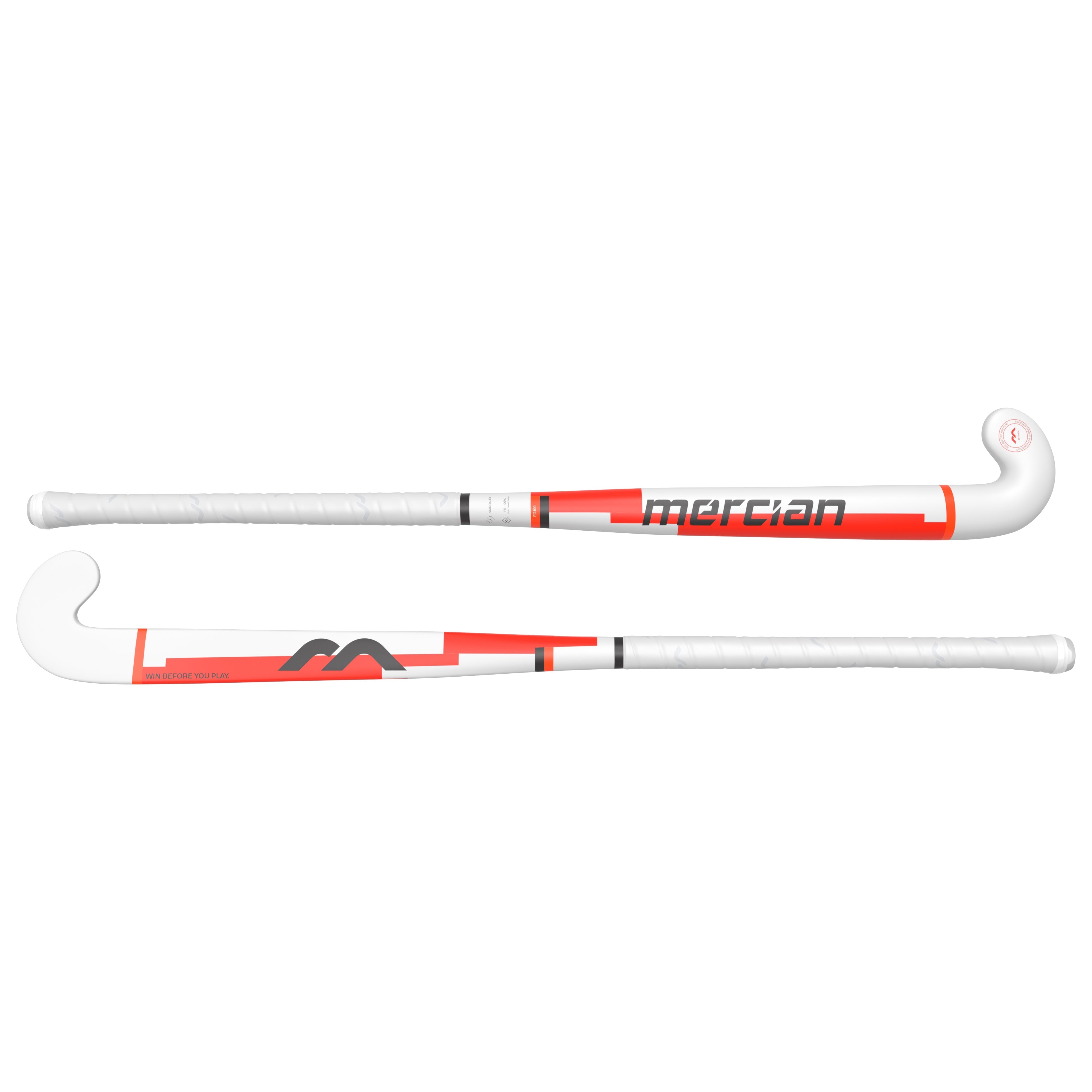 Mercian Genesis FG100 Junior Fibreglass Hockey Stick 25/26 - Red front view (2)