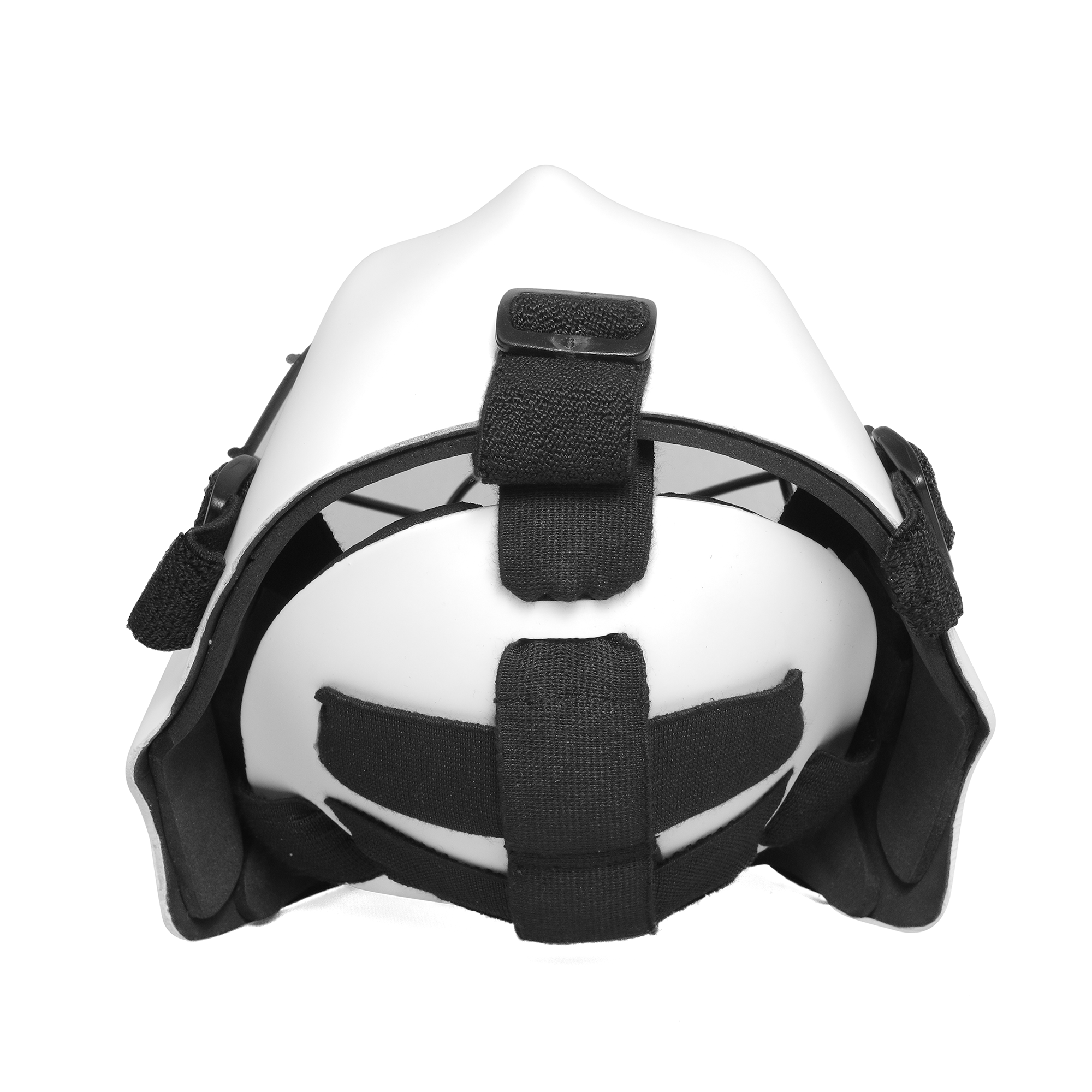 Mercian Genesis Fibreglass Goalkeeping Helmet - White rear view
