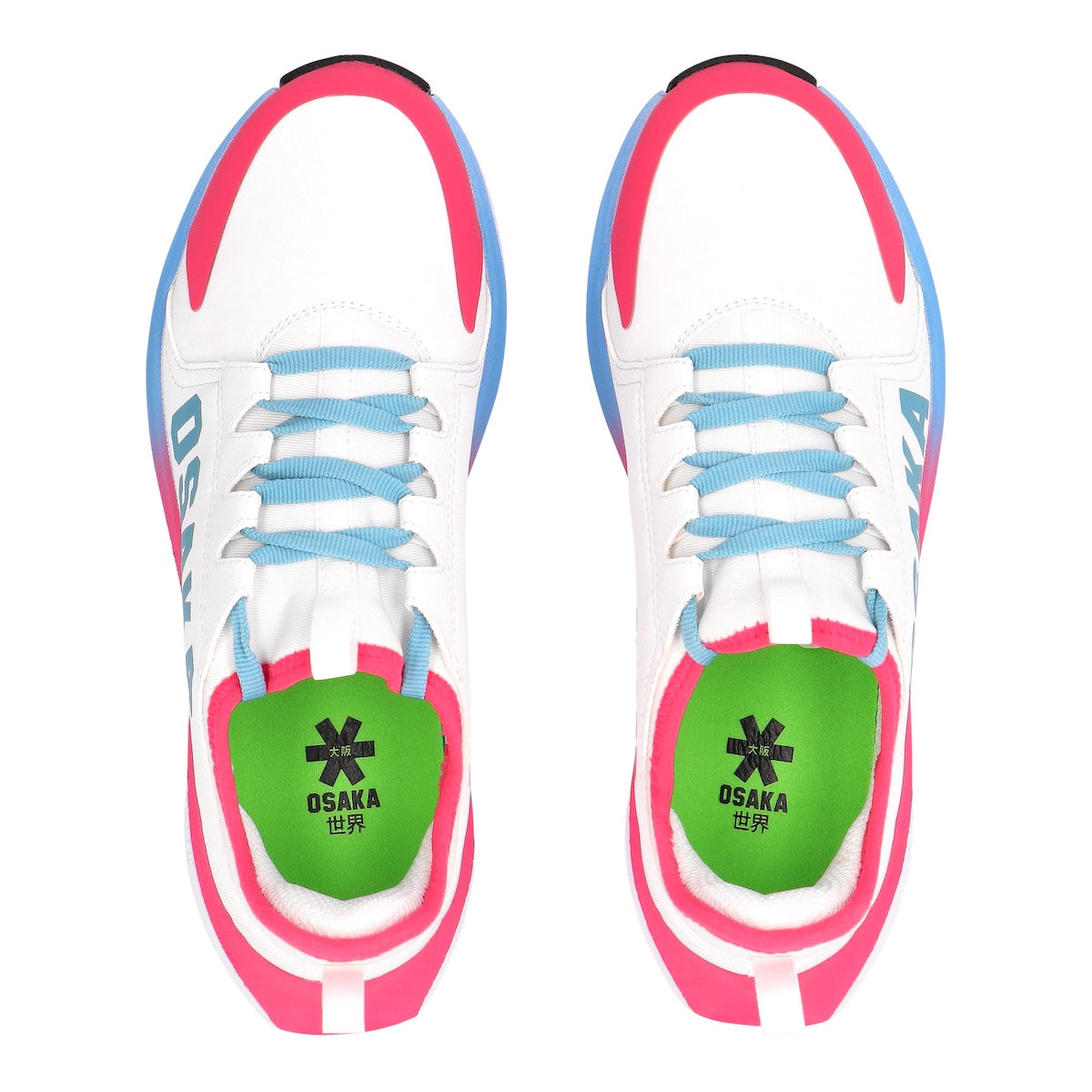 Osaka Furo Play White/Retro Blue/Raspberry Hockey Shoe 25/26 | ONE Sports Warehouse