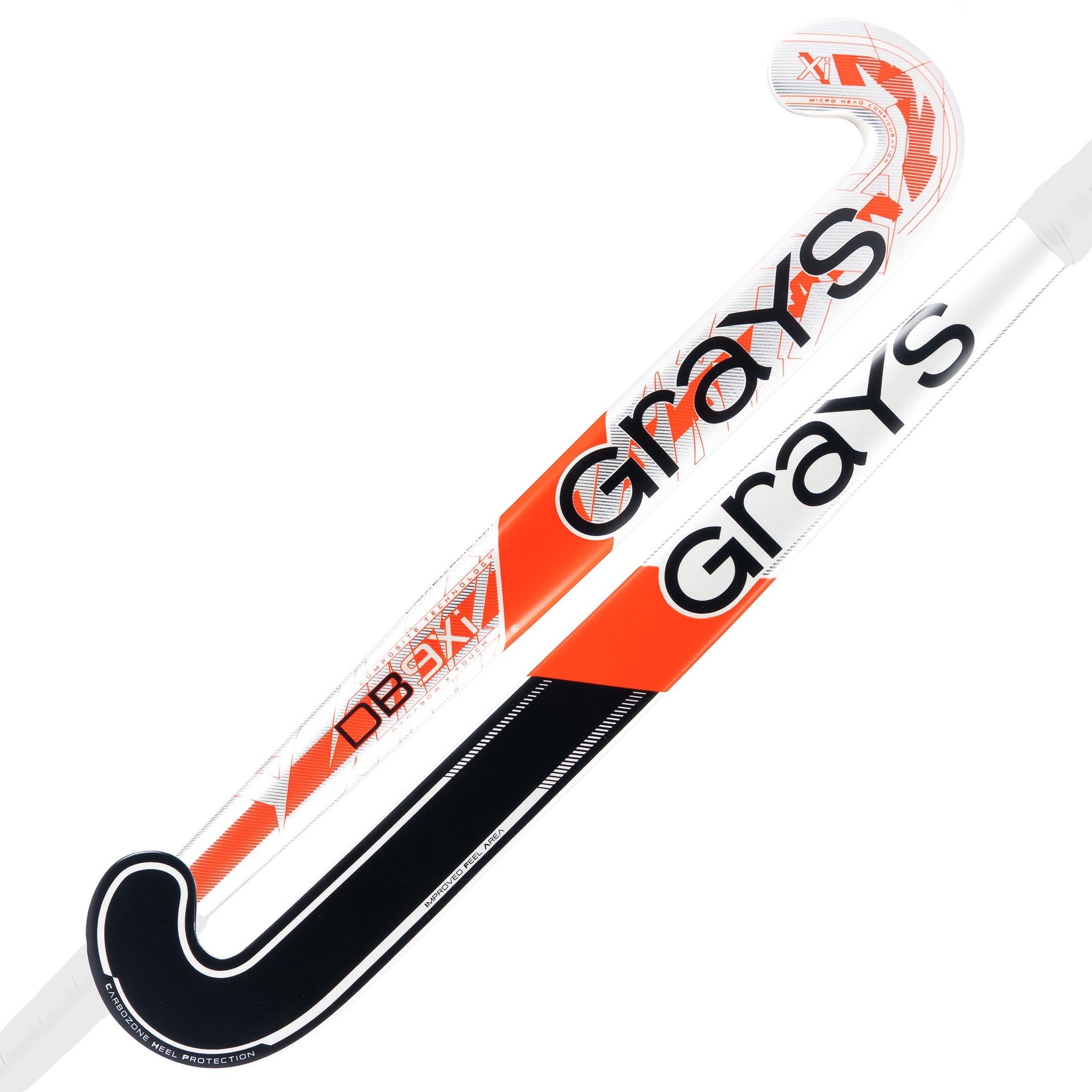 Grays DB9Xi Dynabow Snr White / Orange / Silver - Main Product Image | ONE Sports Warehouse