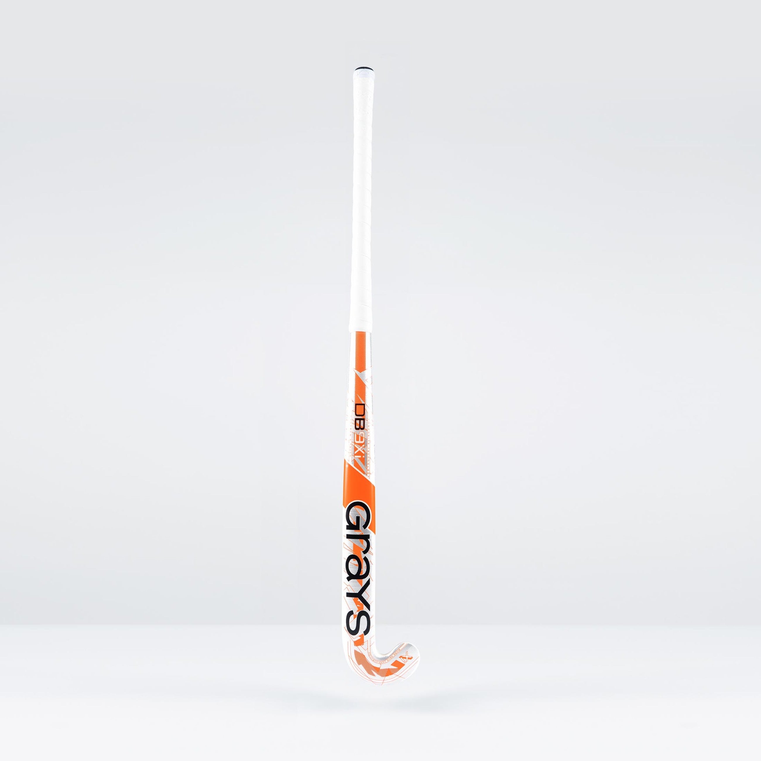Grays DB9Xi Dynabow Snr White / Orange / Silver - Side View | ONE Sports Warehouse