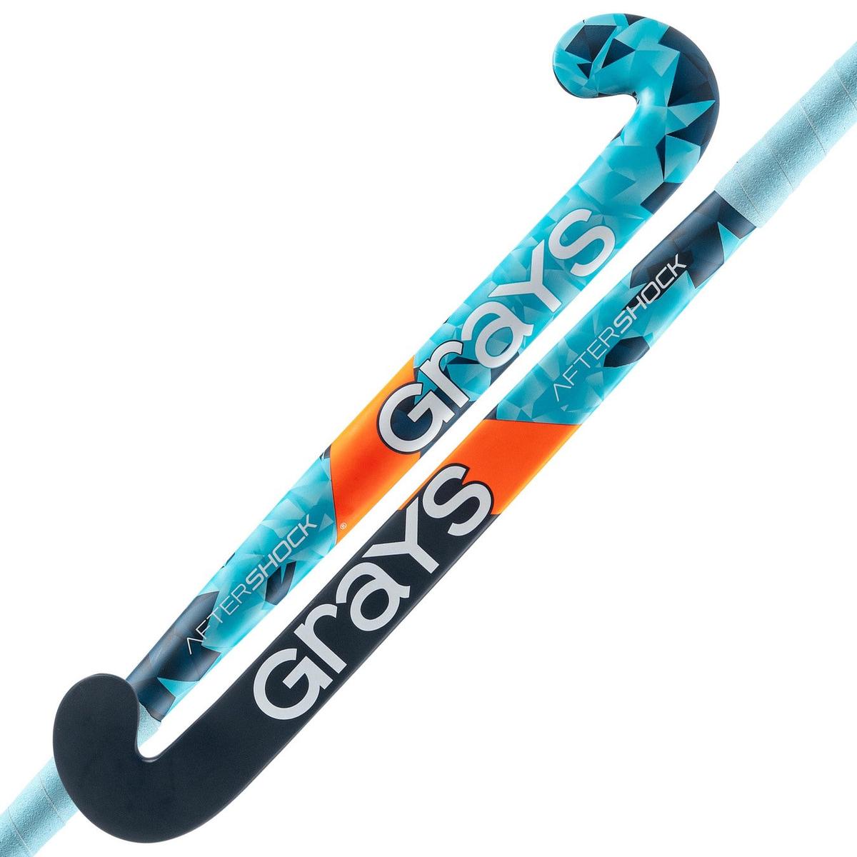 Grays Aftershock Ultrabow Navy/Sky Hockey Stick 25/26 | ONE Sports Warehouse