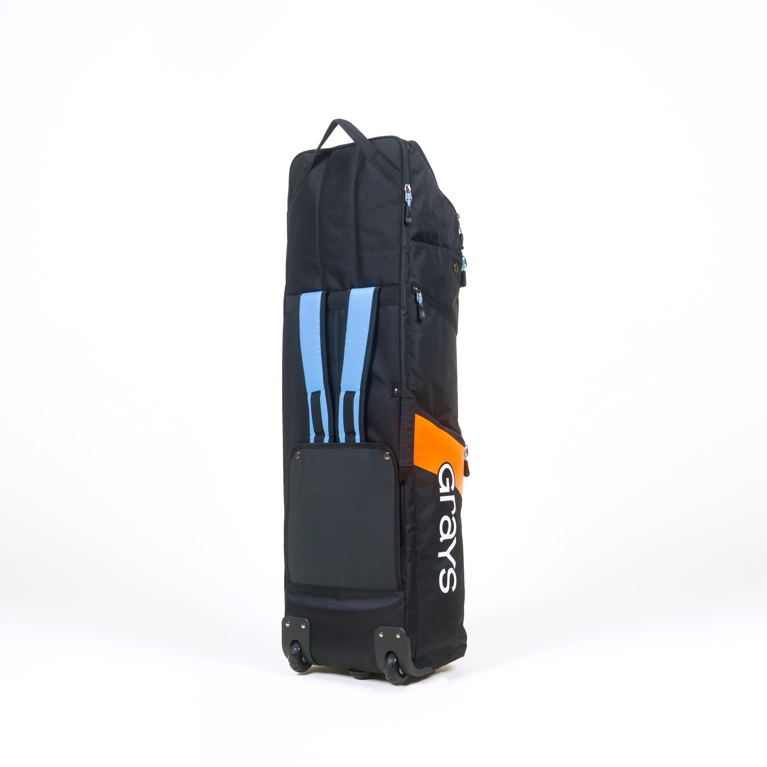 Grays G900 Hockey Kitbag Black/Sky — Side View | ONE Sports Warehouse