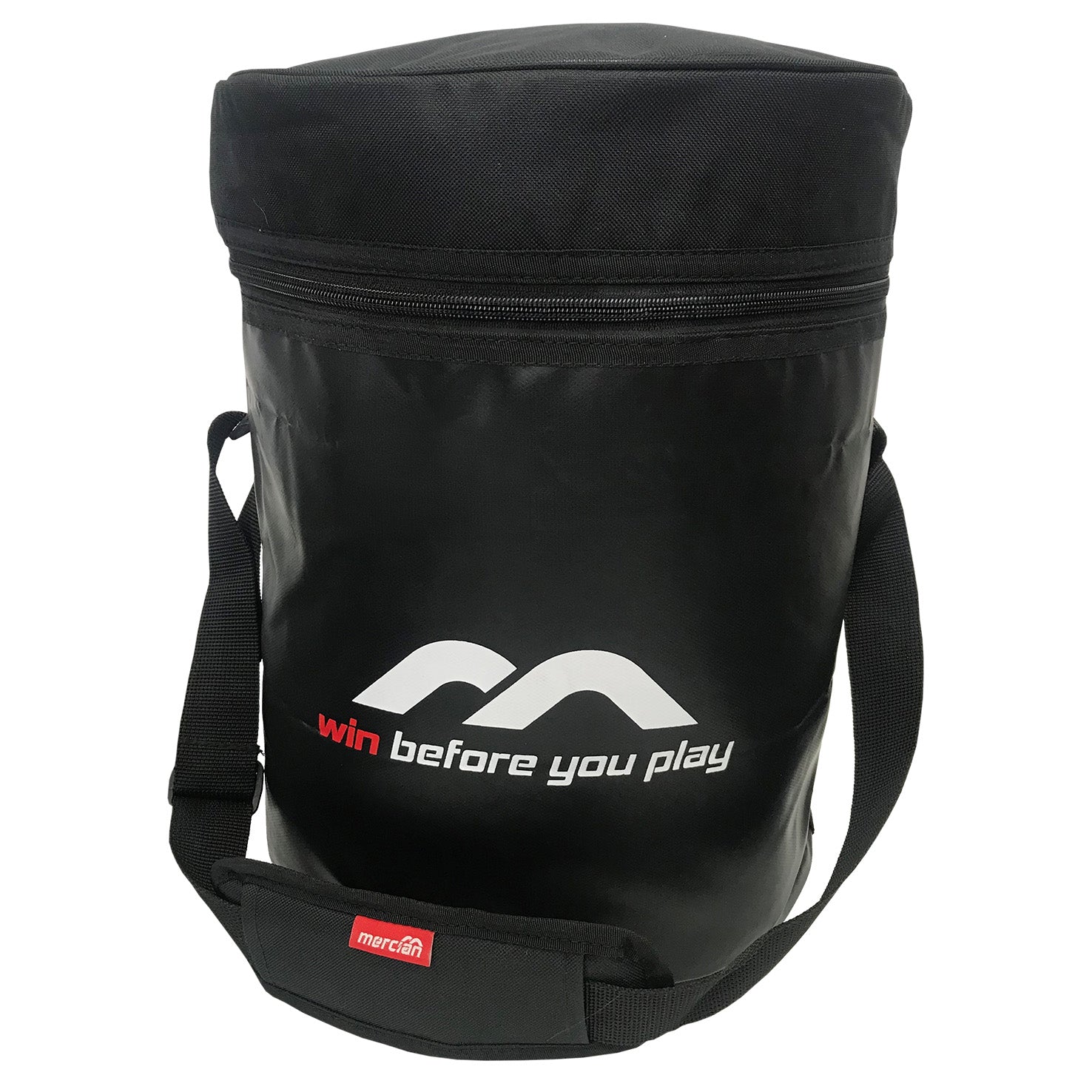Mercian Hockey Ball Duffel Bag Black 50 Ball Capacity - front view