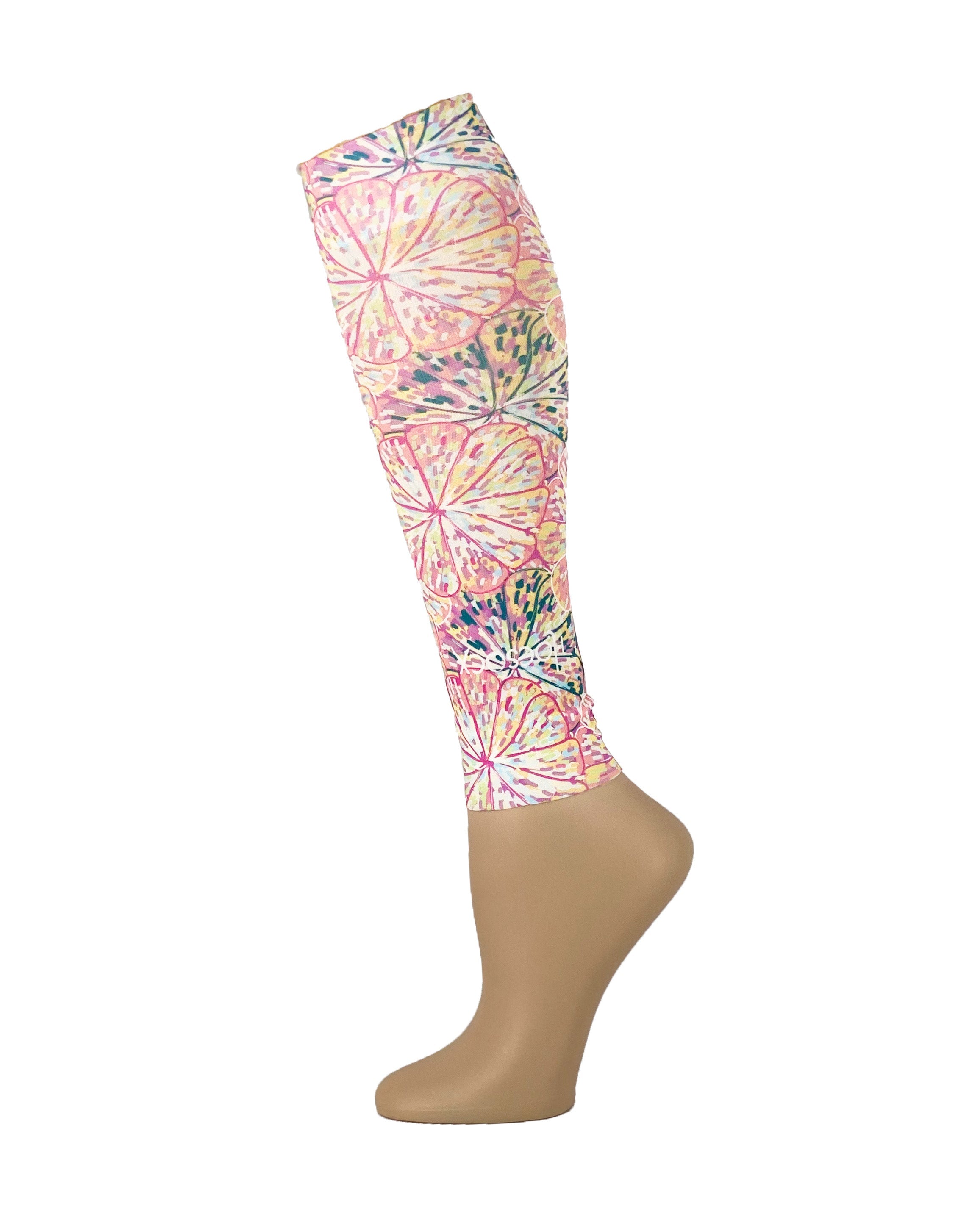 Hocsocx Citrus Pink Blossom Leg Sleeves