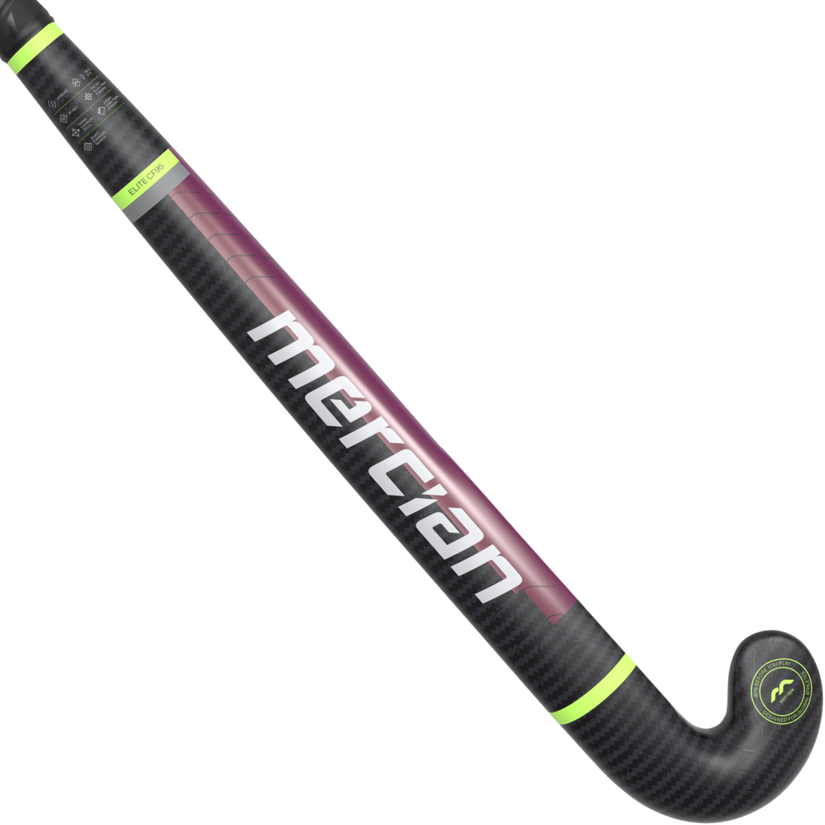 Mercian Elite CF95 Xtreme Bend White Face Hockey Stick 25/26 | ONE Sports Warehouse