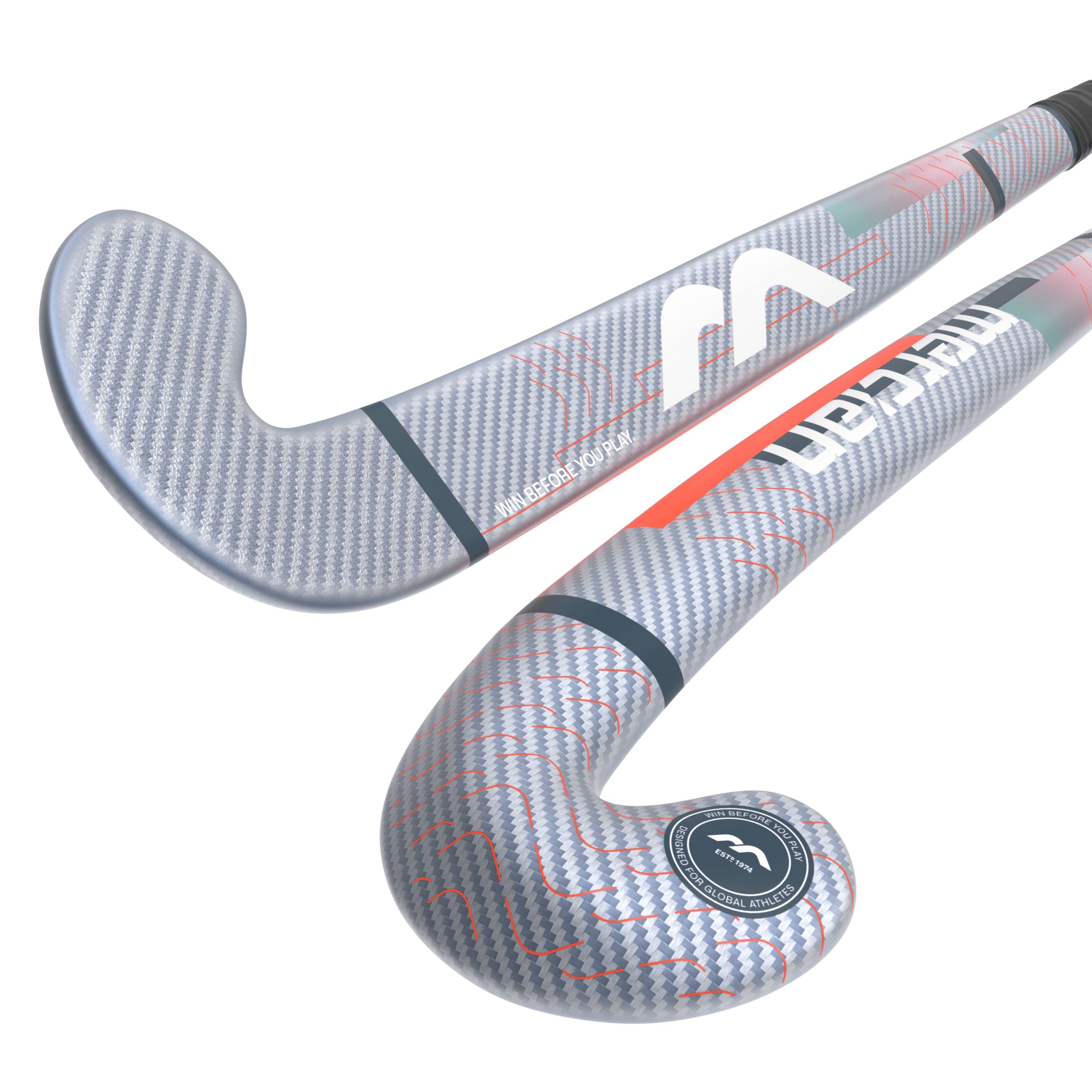 Mercian Evolution CKF35 Ultimate V2 Composite Hockey Stick 25/26 - Silver Carbon / Orange