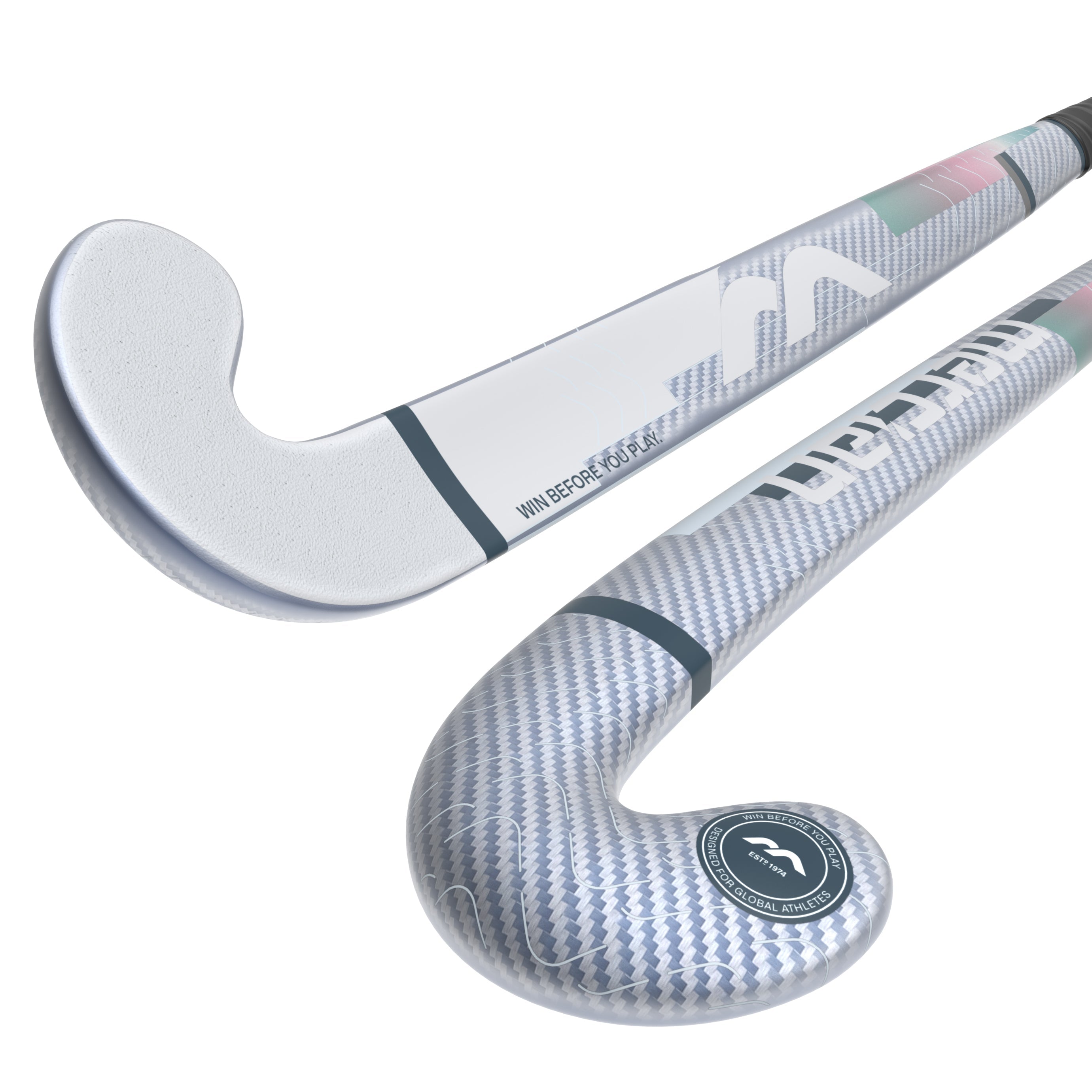 Mercian Evolution CKF55 Xtreme Bend Composite Hockey Stick 25/26 - 36.5" Silver Carbon / Grey