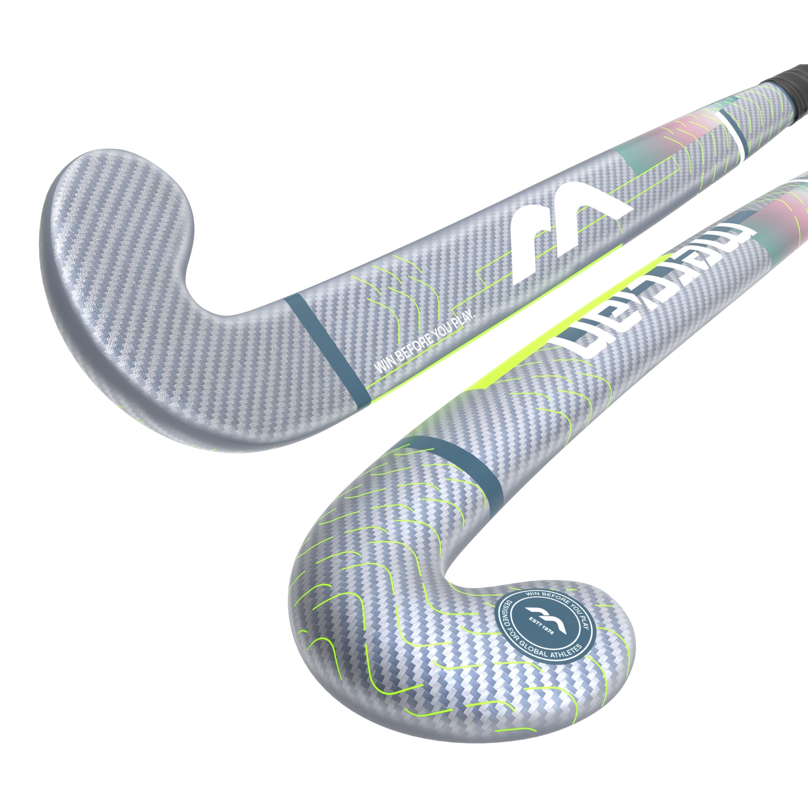 Mercian Evolution CKF85 Pro Bend Composite Hockey Stick 25/26 - 36.5" Silver Carbon / Lime