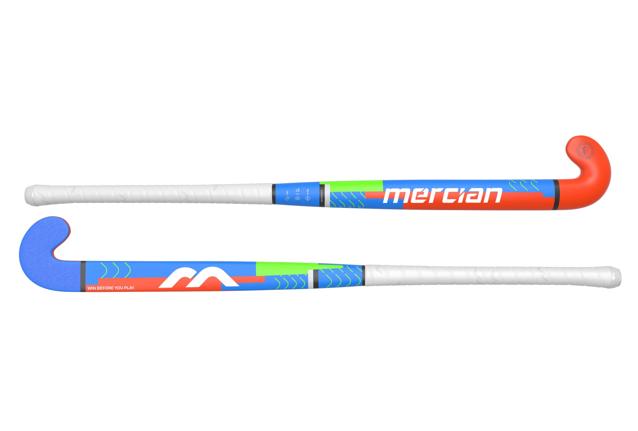 Mercian Genesis CF5 Pro Bend Junior Hockey Stick 25/26 Royal/Orange | ONE Sports Warehouse