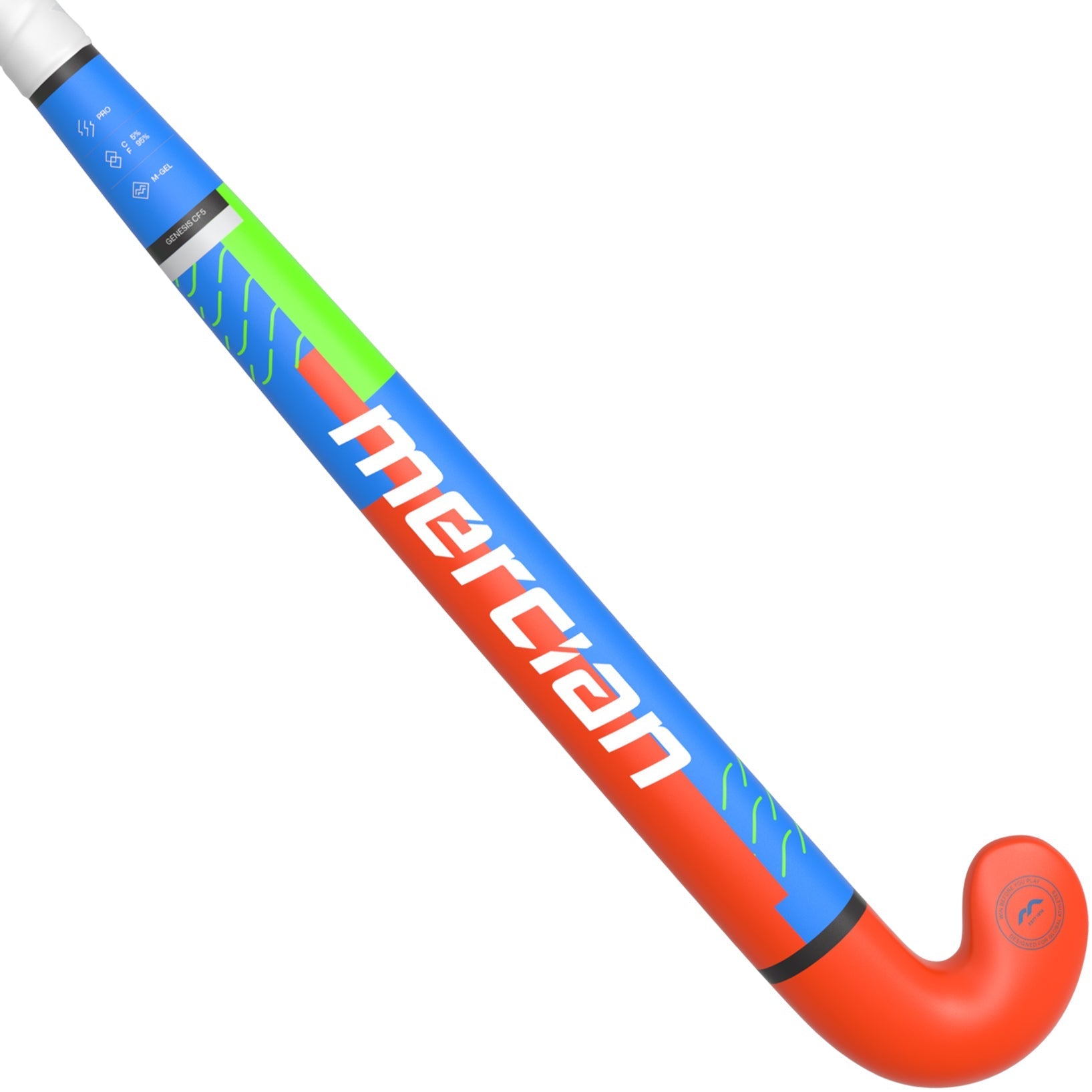 Mercian Genesis CF5 Junior Composite Hockey Stick 25/26 - Orange back view