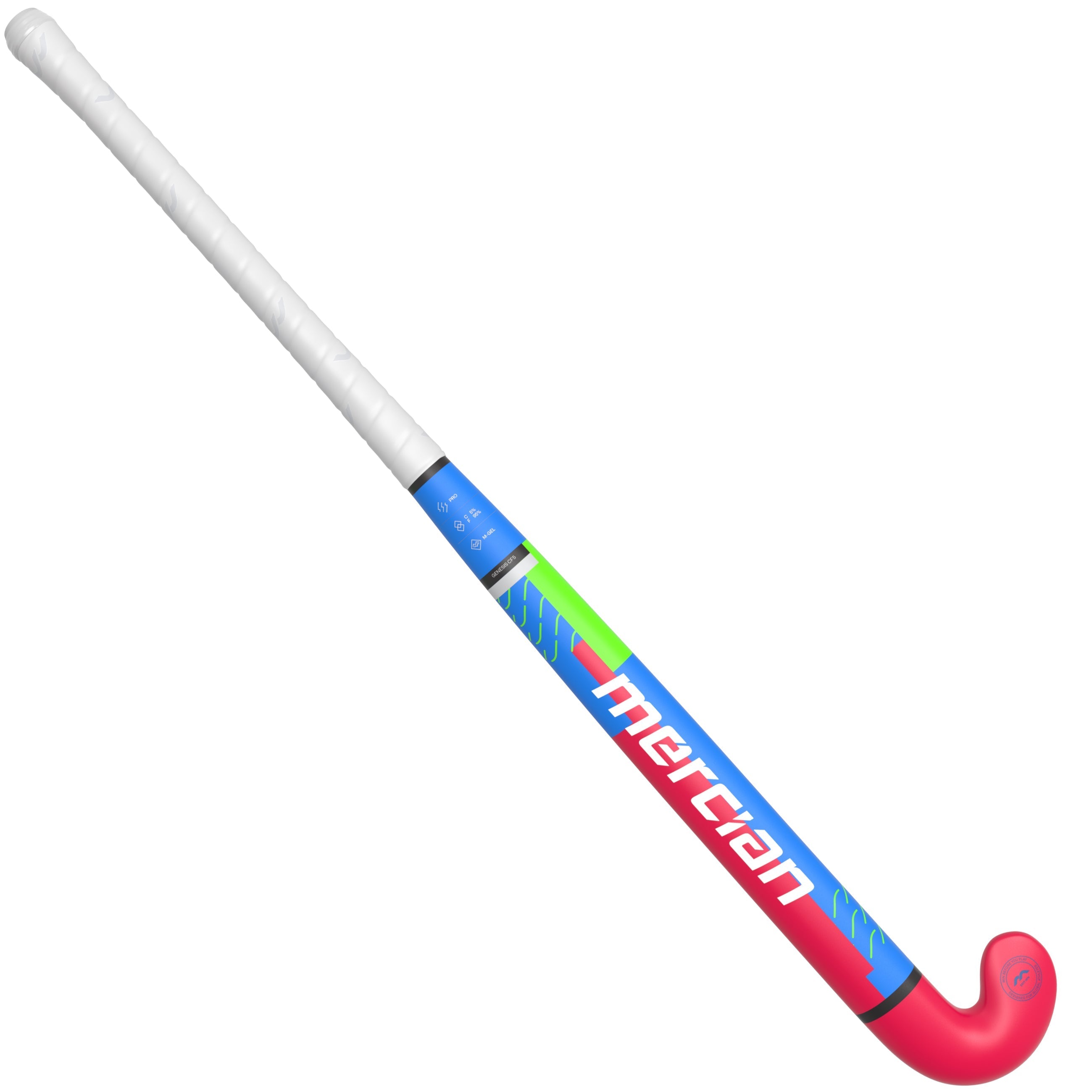 Mercian Genesis CF5 Junior Composite Hockey Stick 25/26 - Royal/Rubine back view (2)