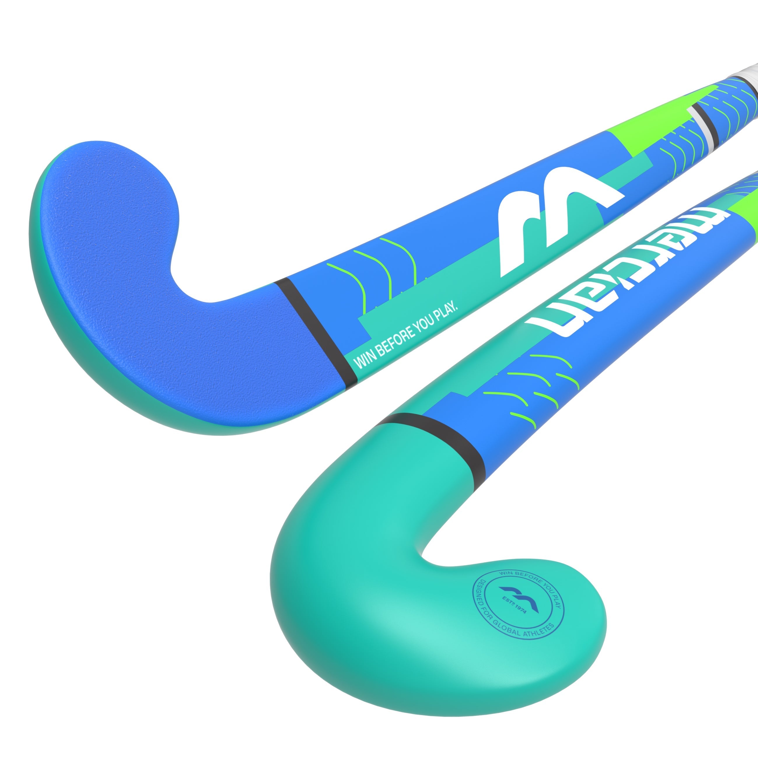 Mercian Genesis CF5 Junior Composite Hockey Stick 25/26 - 36.5" Royal/Aqua