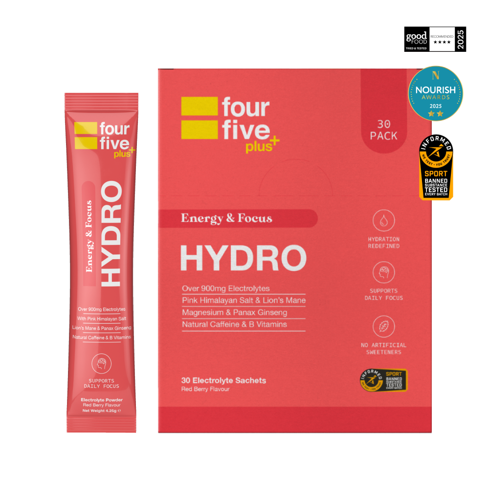 fourfive Hydro Energy & Focus Sachets Red Berry 30 pack